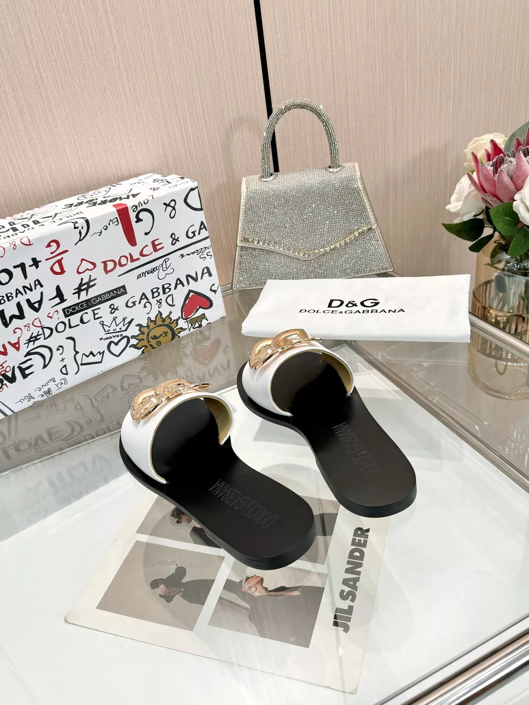 Compact 8530 Dolce & Gabbana D&G Slippers For Women
