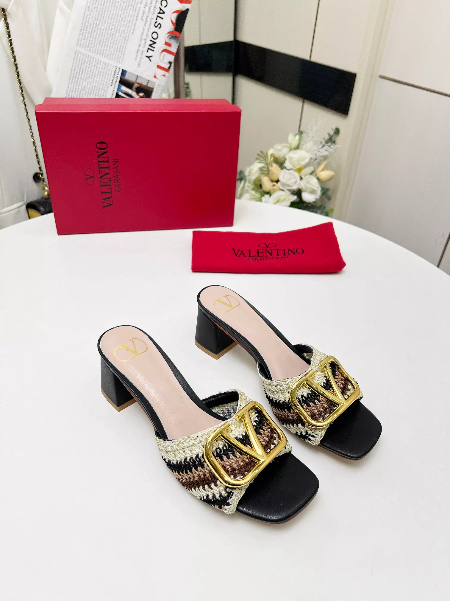Compact 8664 Valentino Slippers For Women