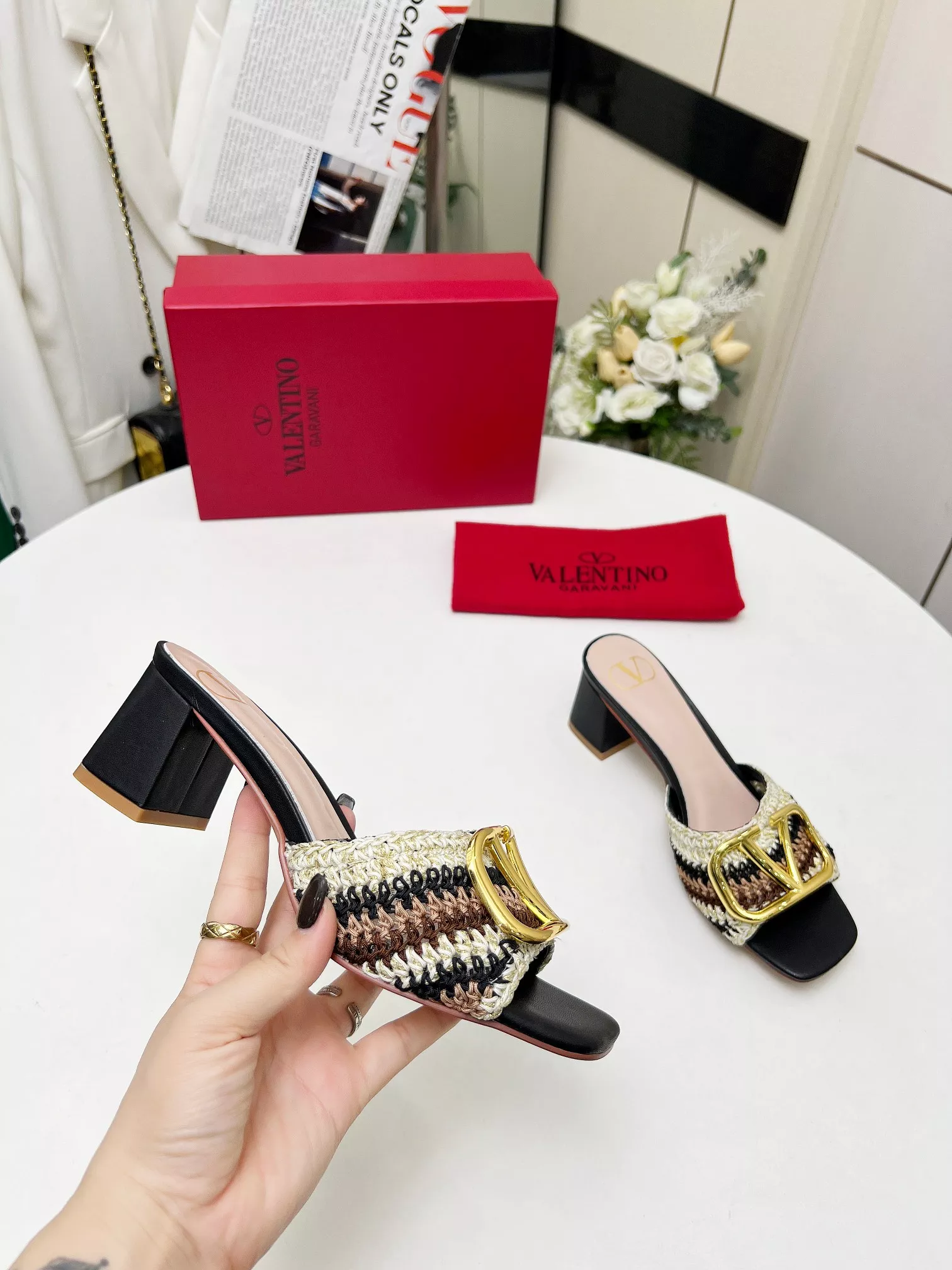 Compact 8664 Valentino Slippers For Women