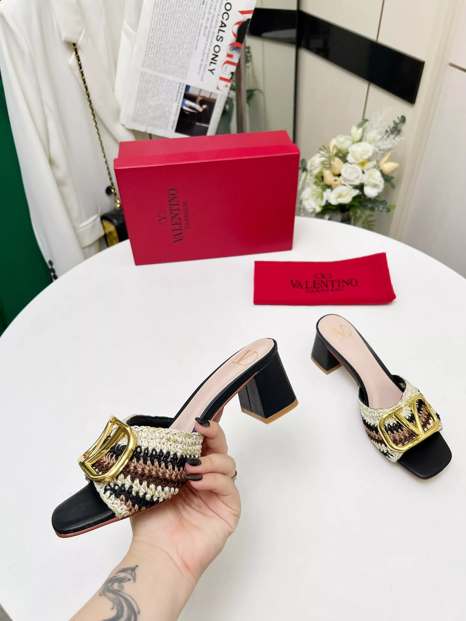 Compact 8664 Valentino Slippers For Women