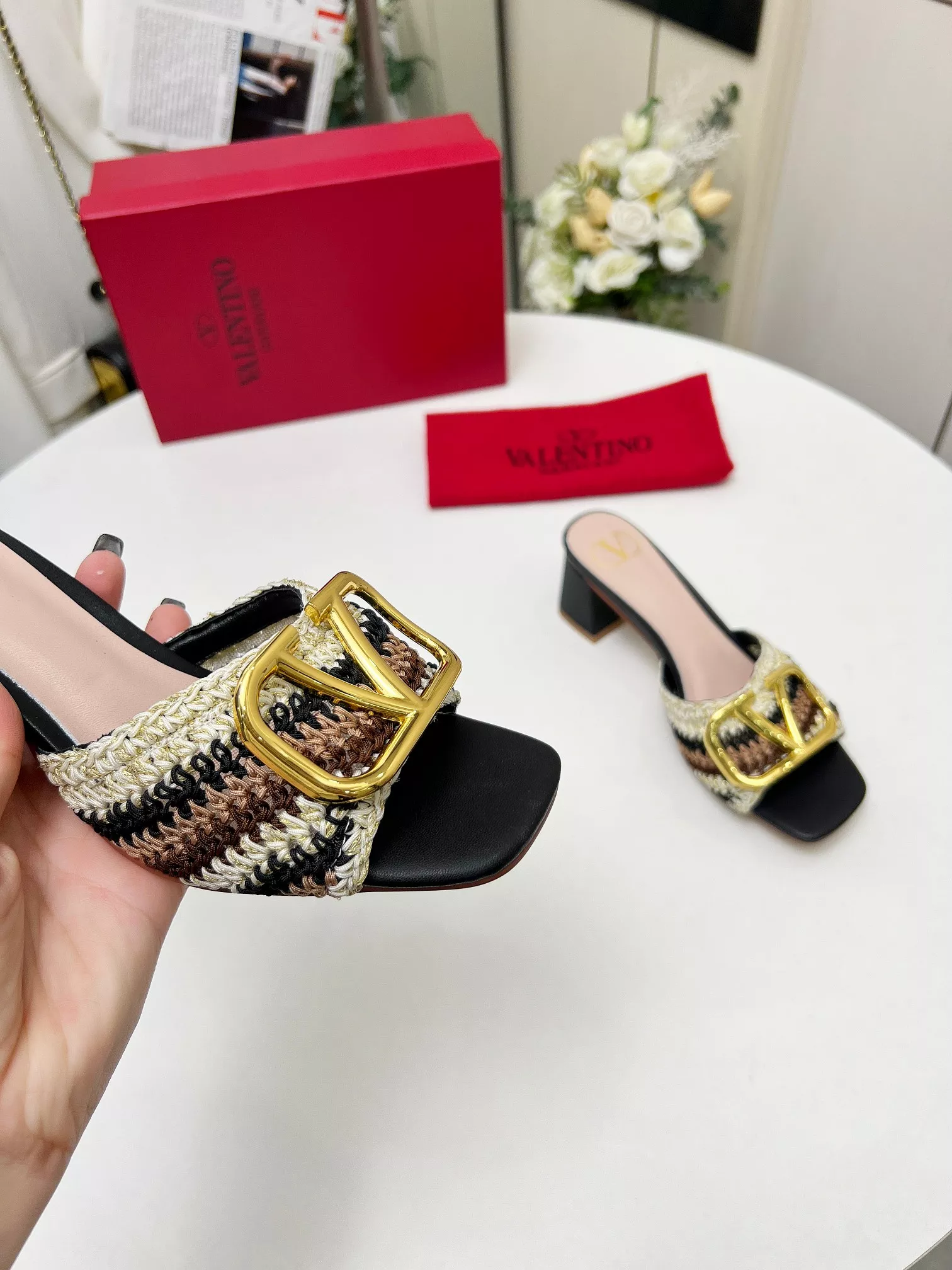 Compact 8664 Valentino Slippers For Women