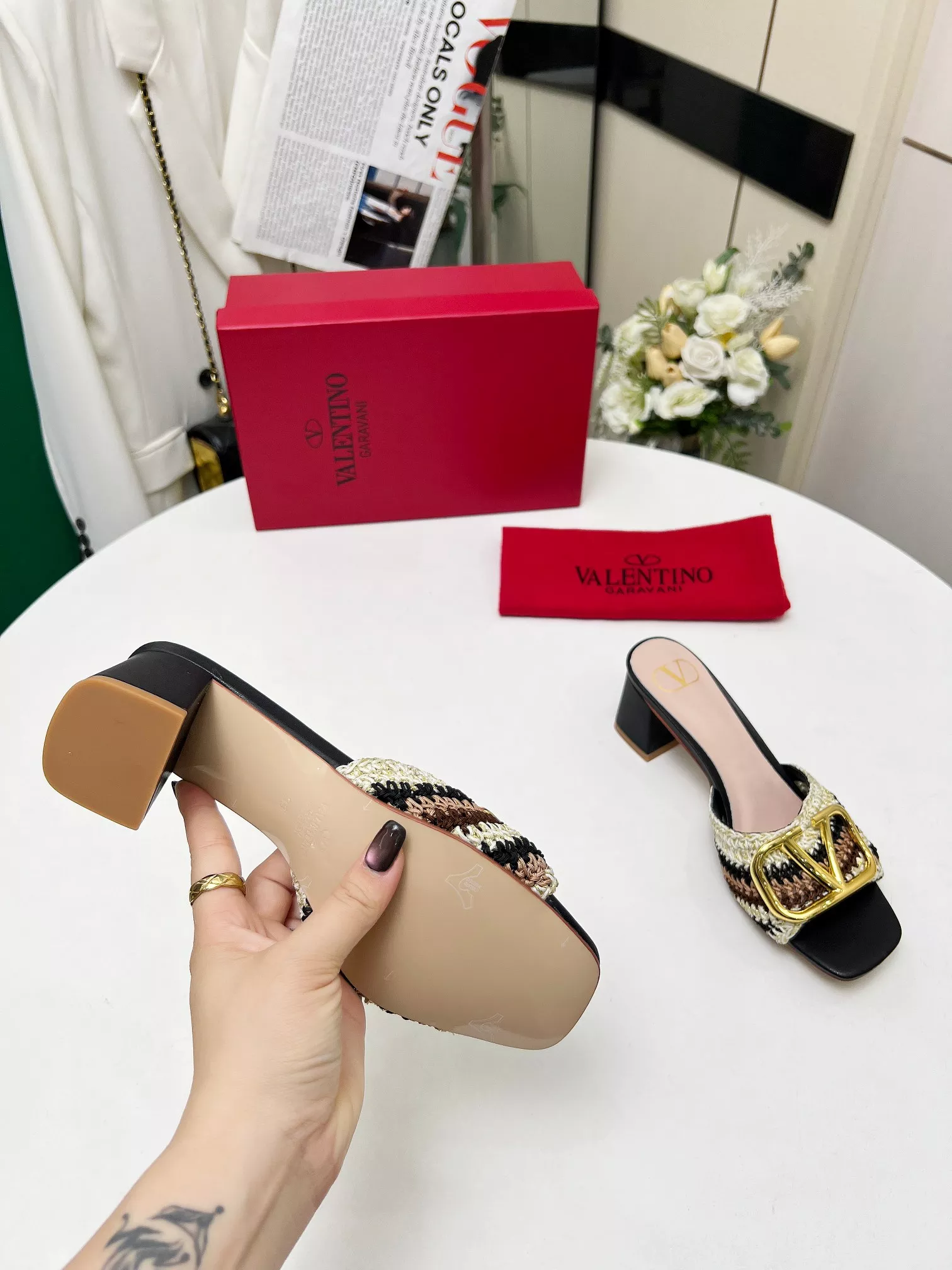 Compact 8664 Valentino Slippers For Women