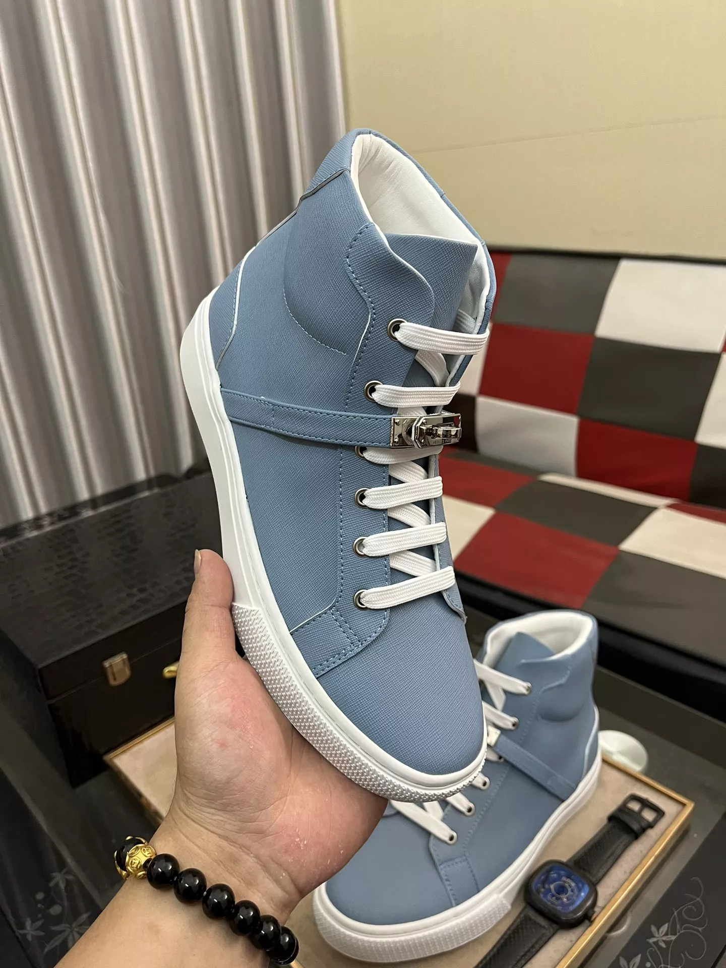 Compact 8667 Hermes High Tops Shoes For Men