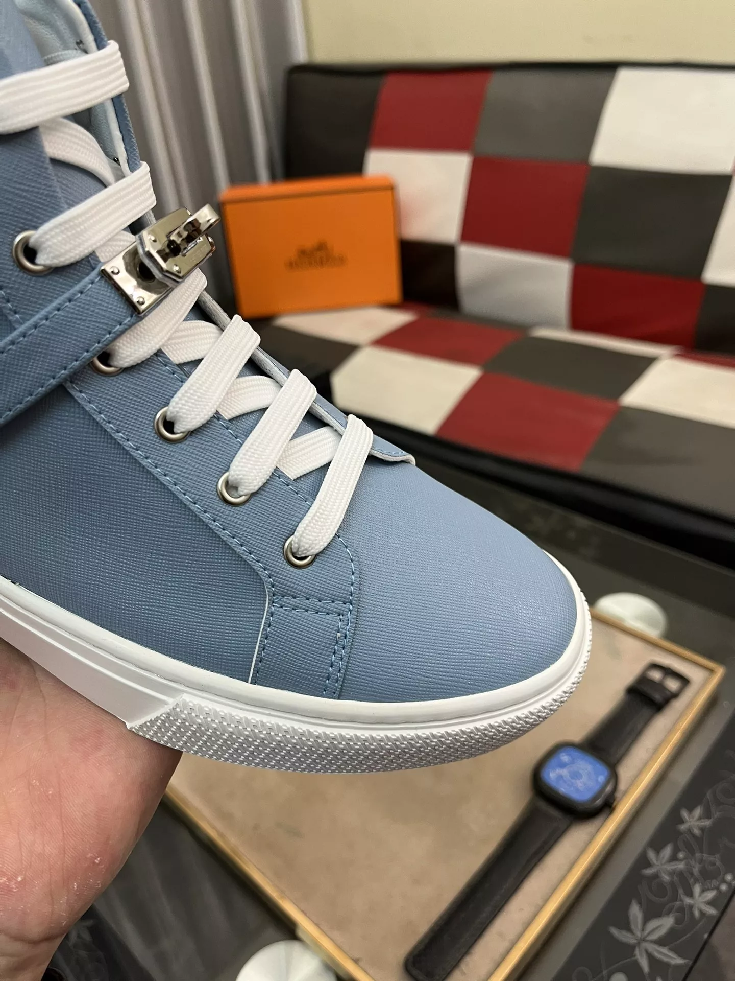 Compact 8667 Hermes High Tops Shoes For Men