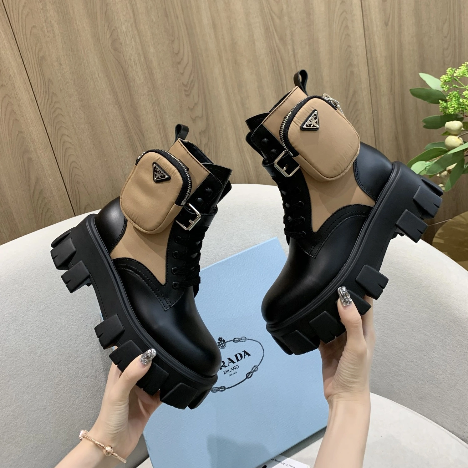 Compact 8796 Prada Boots For Women