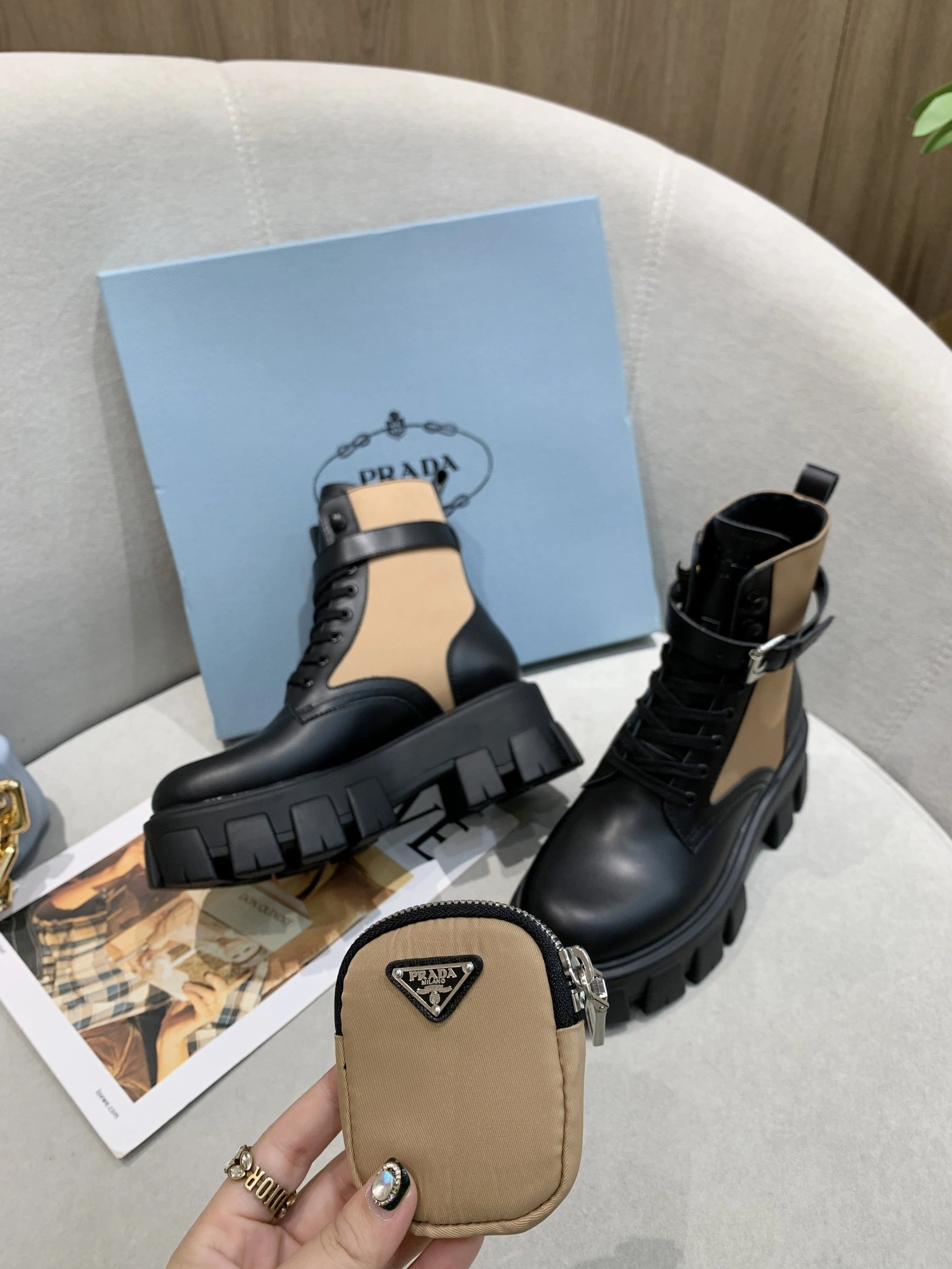 Compact 8796 Prada Boots For Women