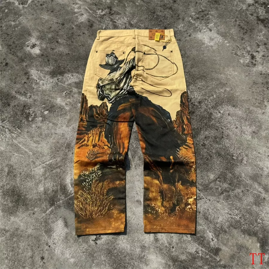 Compact 8801 Louis Vuitton LV Jeans For Men