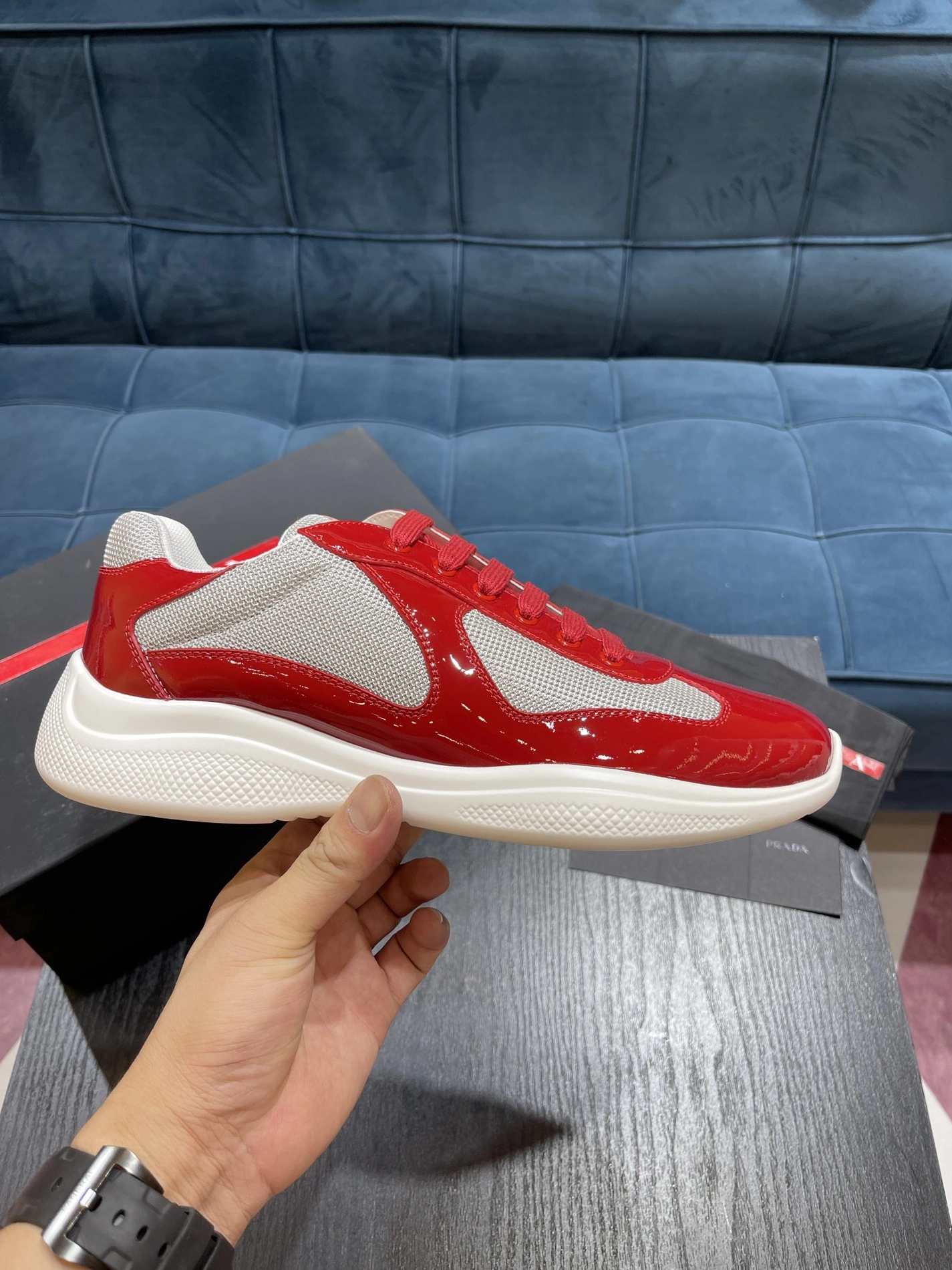Compact 9089 Prada Casual Shoes For Men