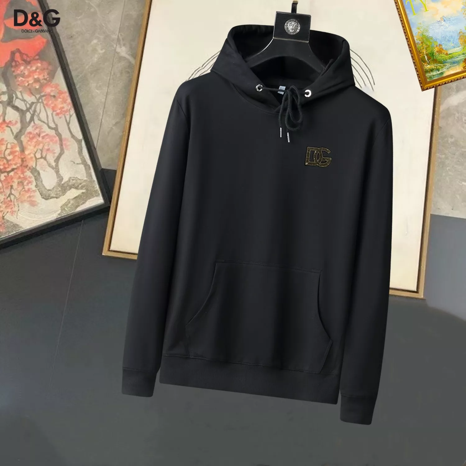 Compact 9370 Dolce & Gabbana D&G Hoodies Long Sleeved For Men