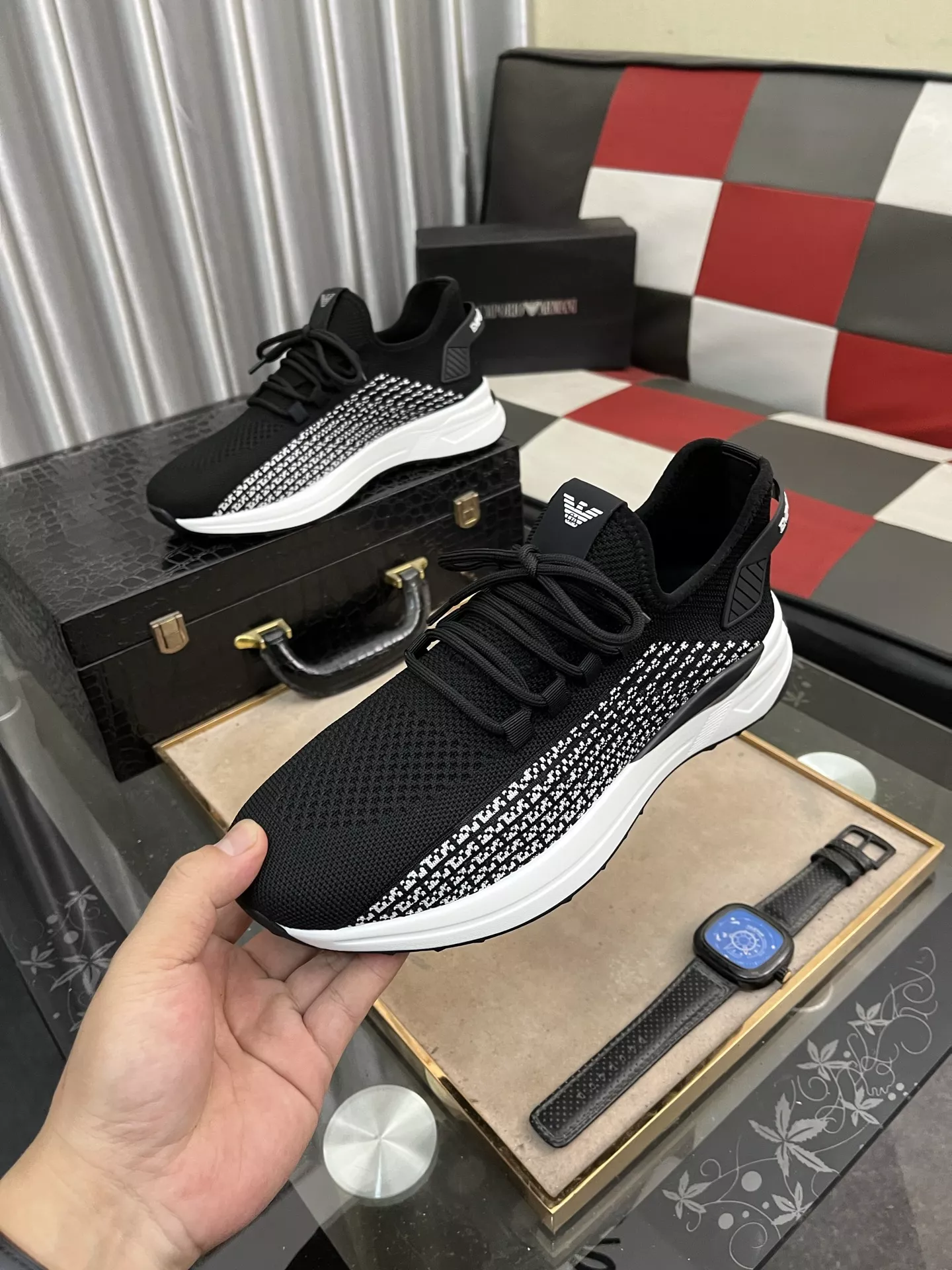 Compact 9530 Armani Casual Shoes For Men