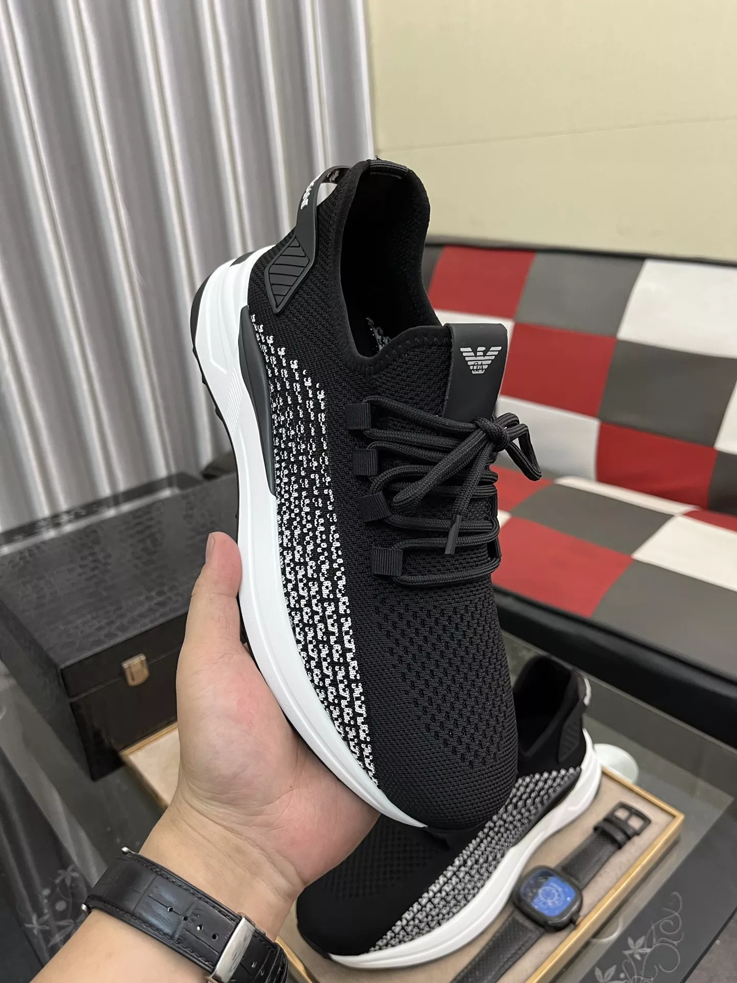 Compact 9530 Armani Casual Shoes For Men