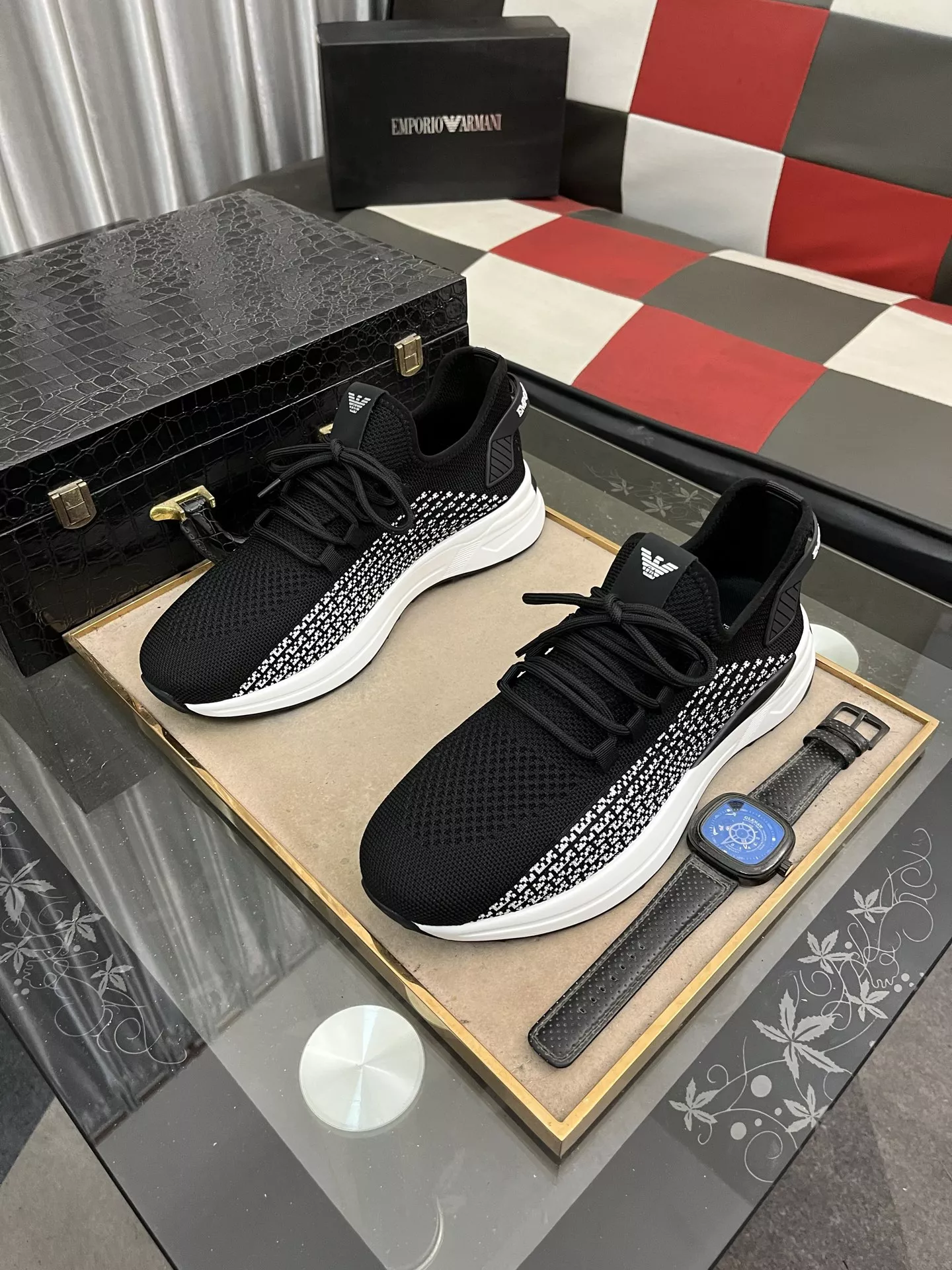 Compact 9530 Armani Casual Shoes For Men