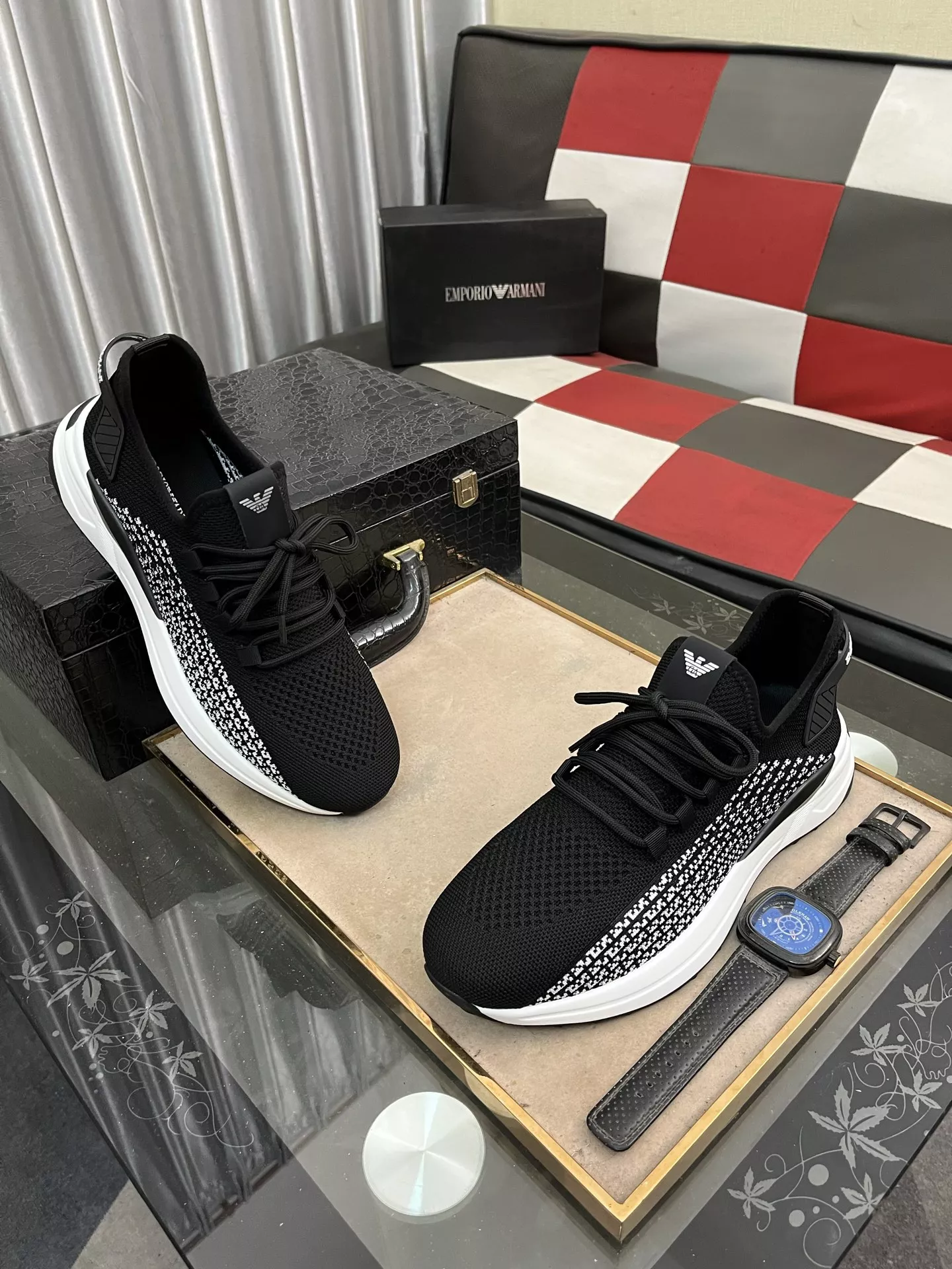 Compact 9530 Armani Casual Shoes For Men