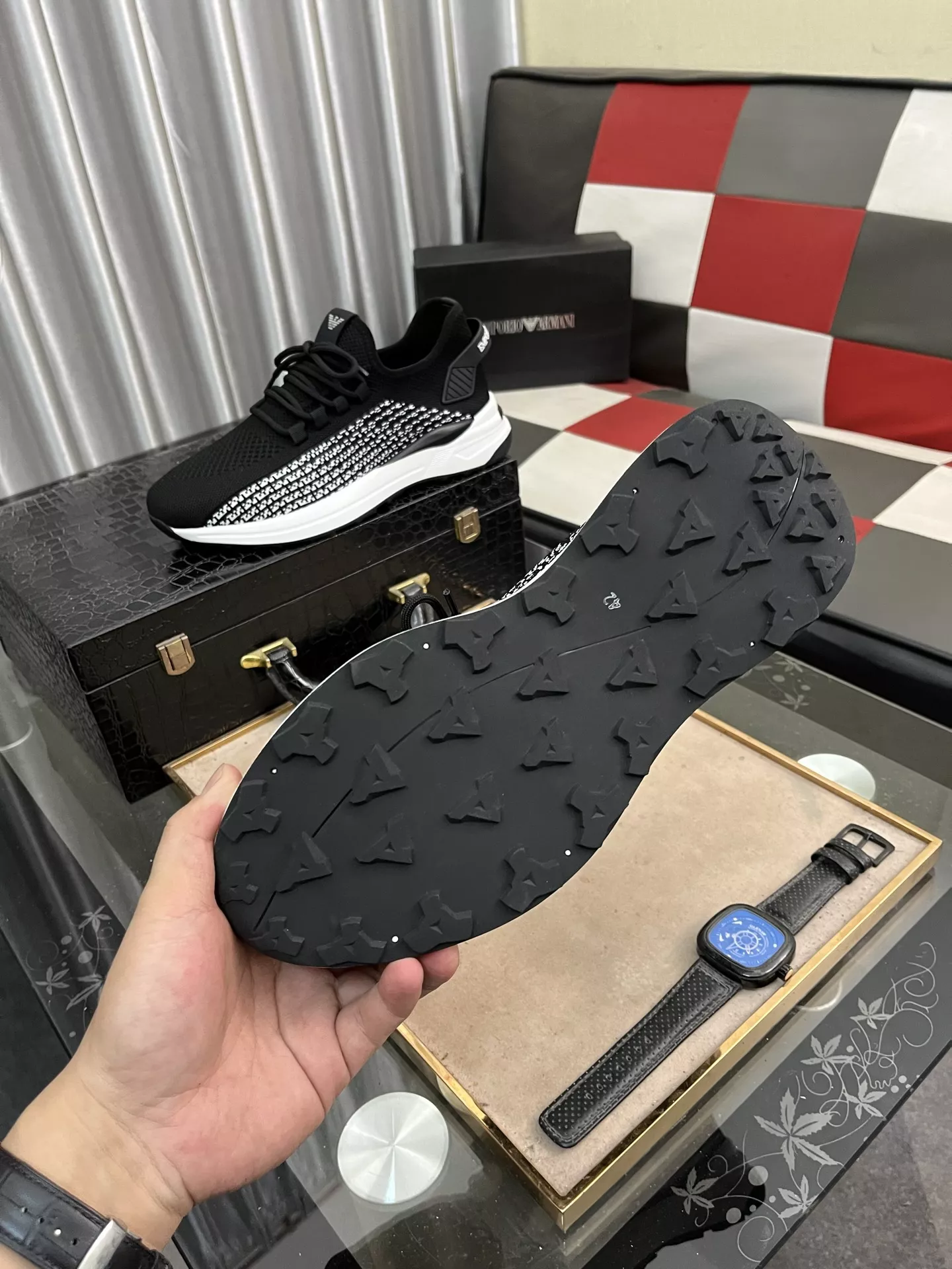 Compact 9530 Armani Casual Shoes For Men