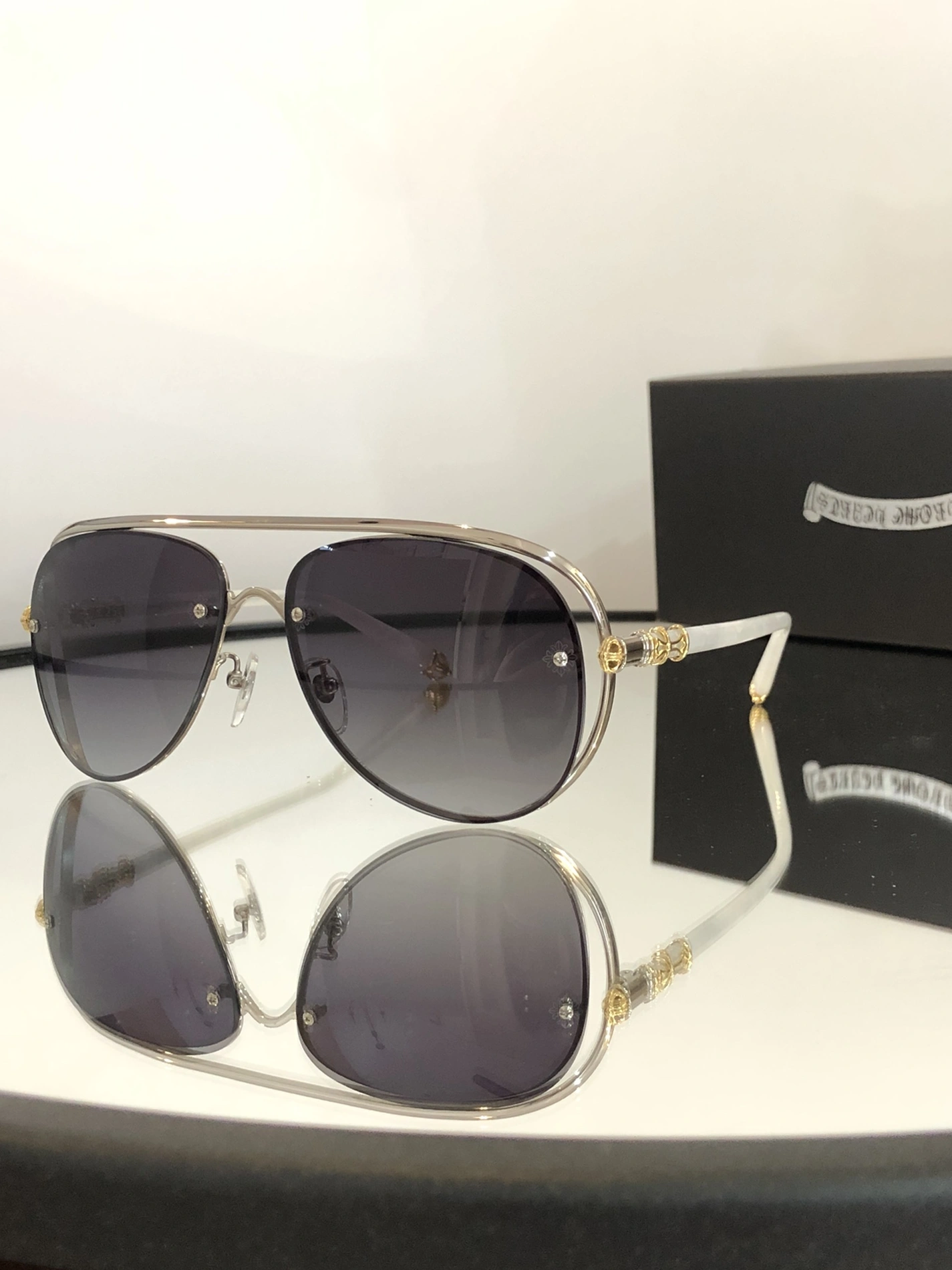 Compact 974 Chrome Hearts AAA Quality Sunglasses