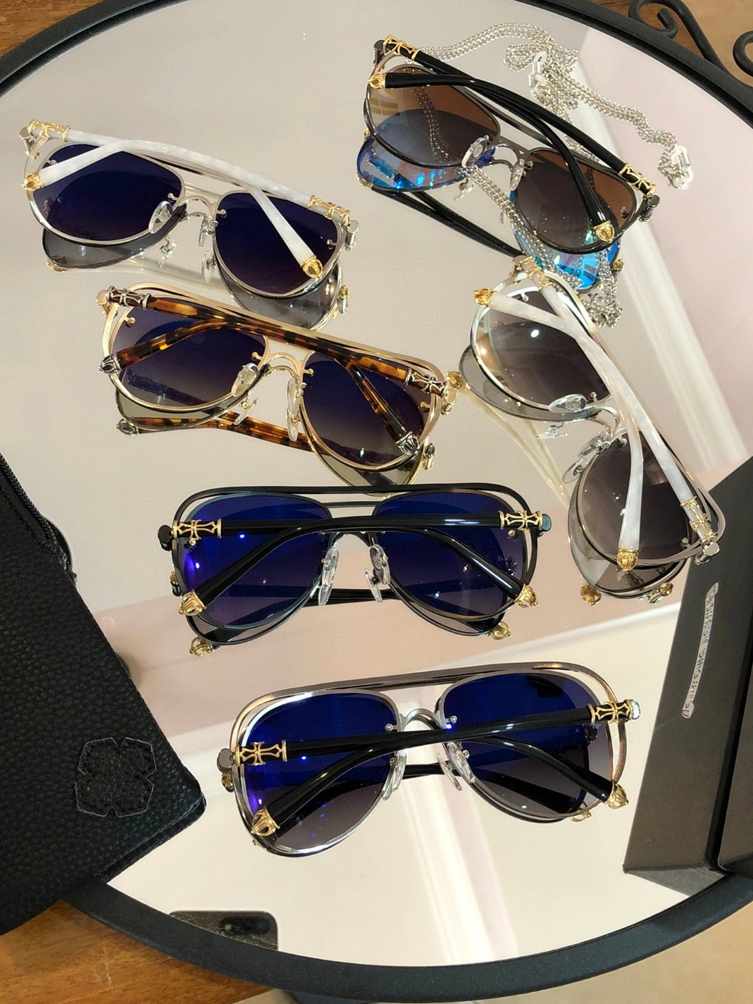 Compact 974 Chrome Hearts AAA Quality Sunglasses