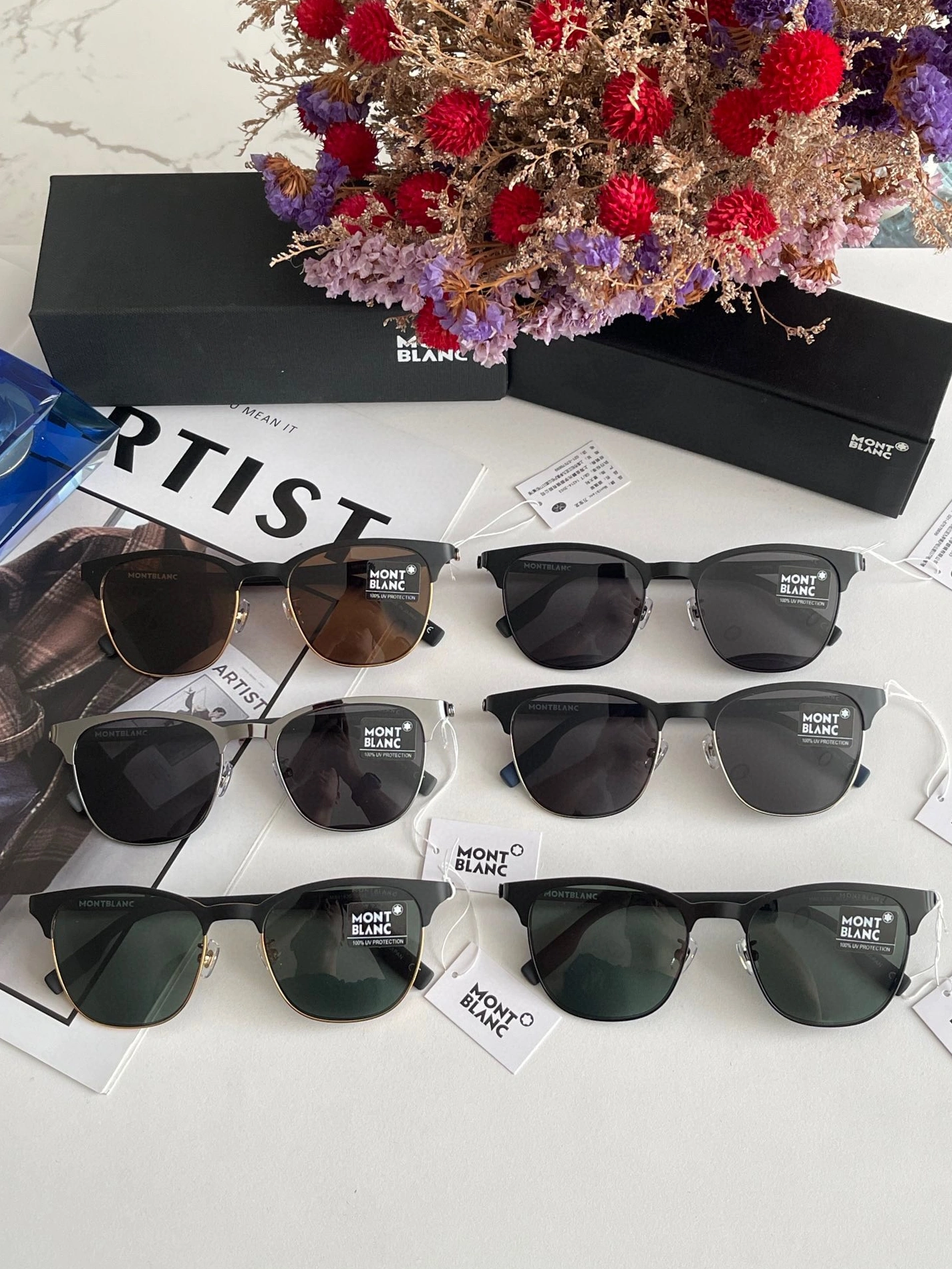 Compact 9832 Montblanc AAA Quality Sunglasses