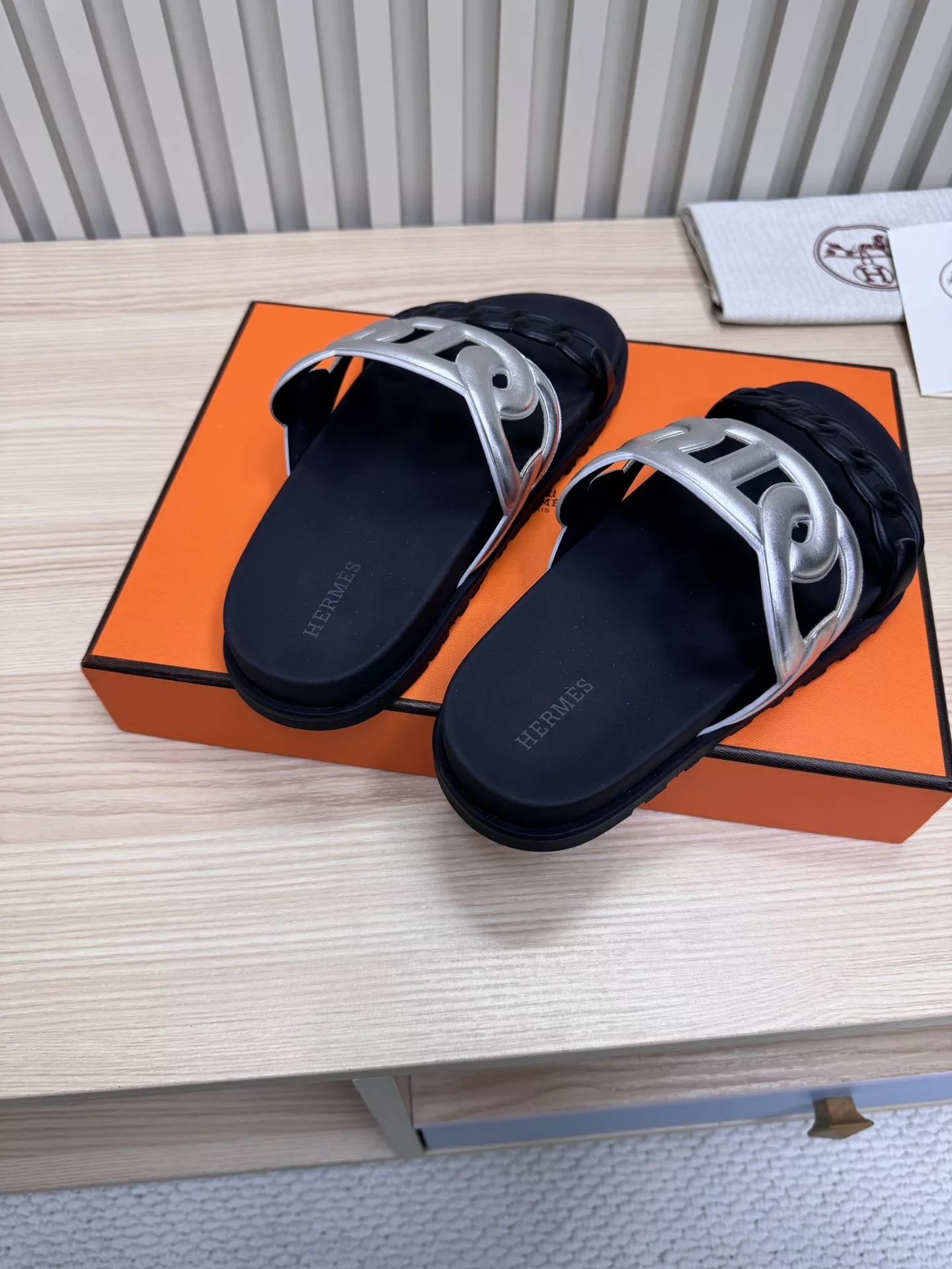 Compact 9835 Hermes Slippers For Men