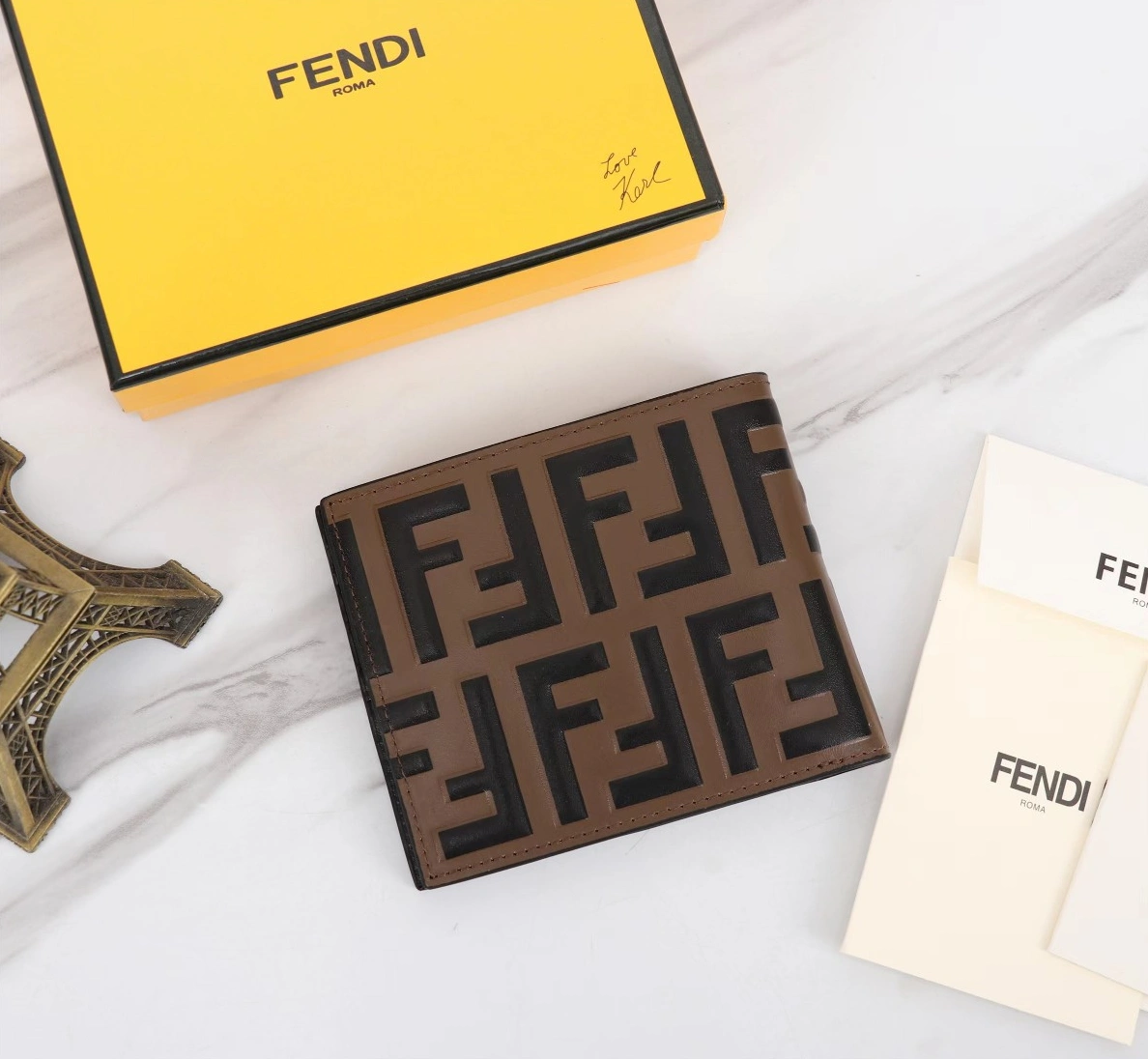 Compact 9899 Fendi AAA Man Wallets
