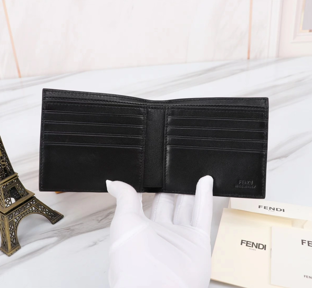 Compact 9899 Fendi AAA Man Wallets