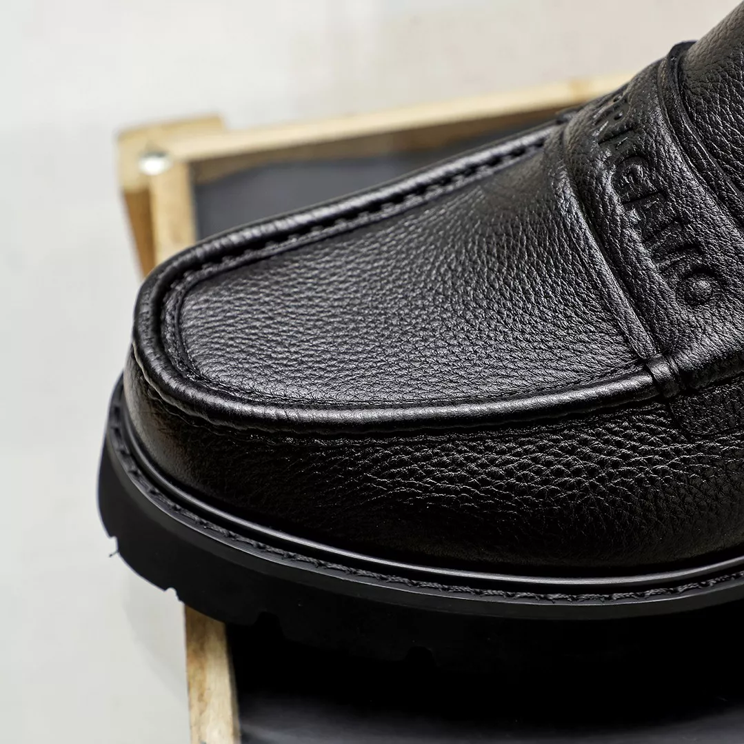 Compact 9981 Salvatore Ferragamo Leather Shoes For Men