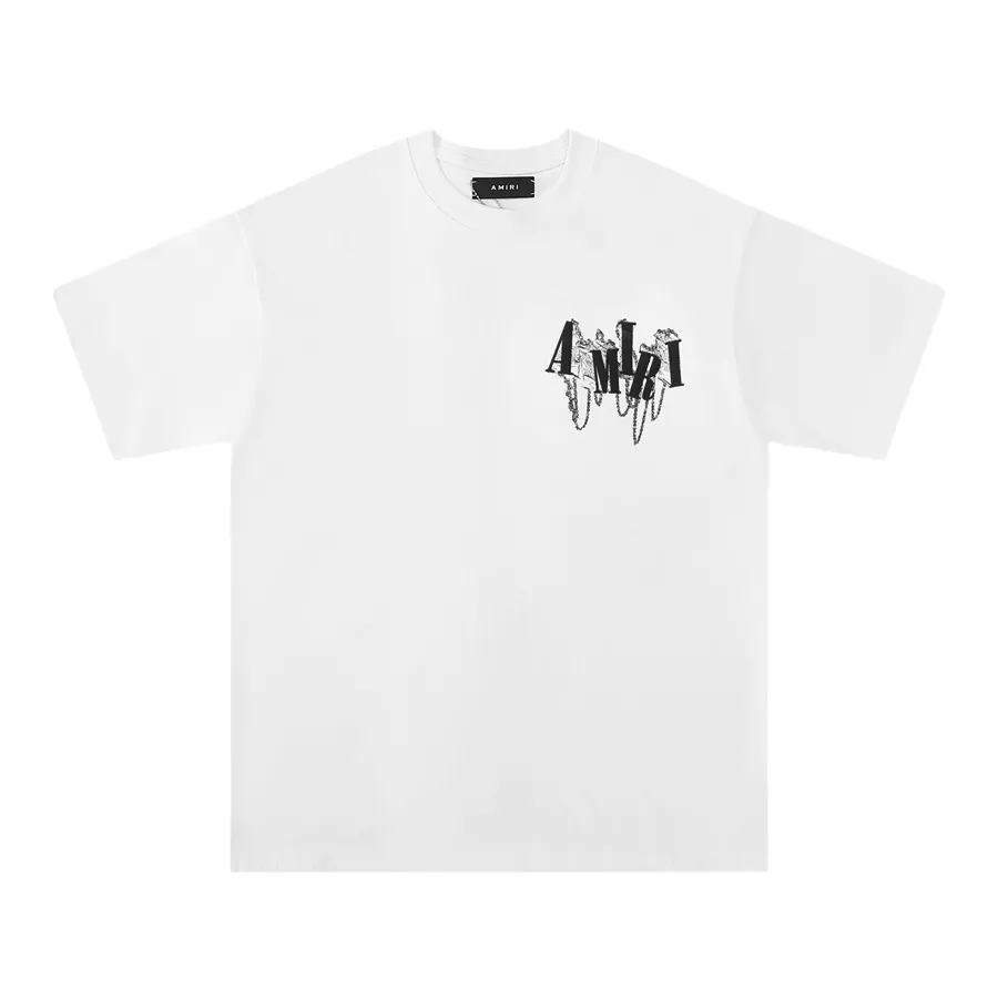 Cozy 117 Amiri T-Shirts Short Sleeved For Unisex