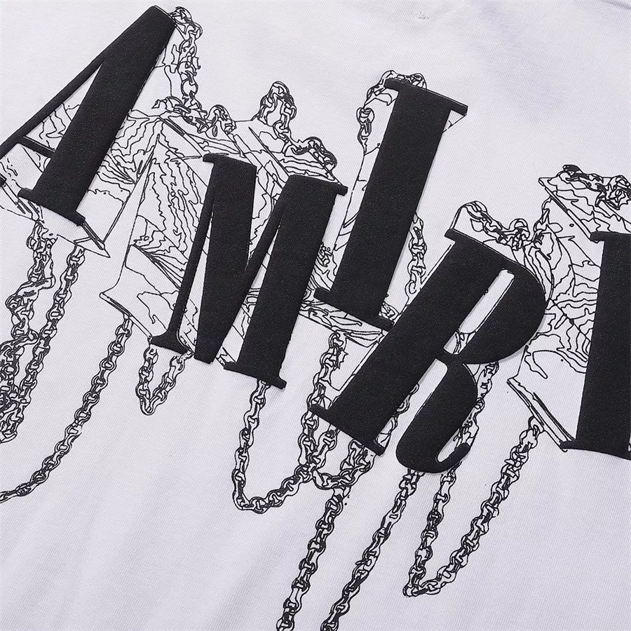 Cozy 117 Amiri T-Shirts Short Sleeved For Unisex
