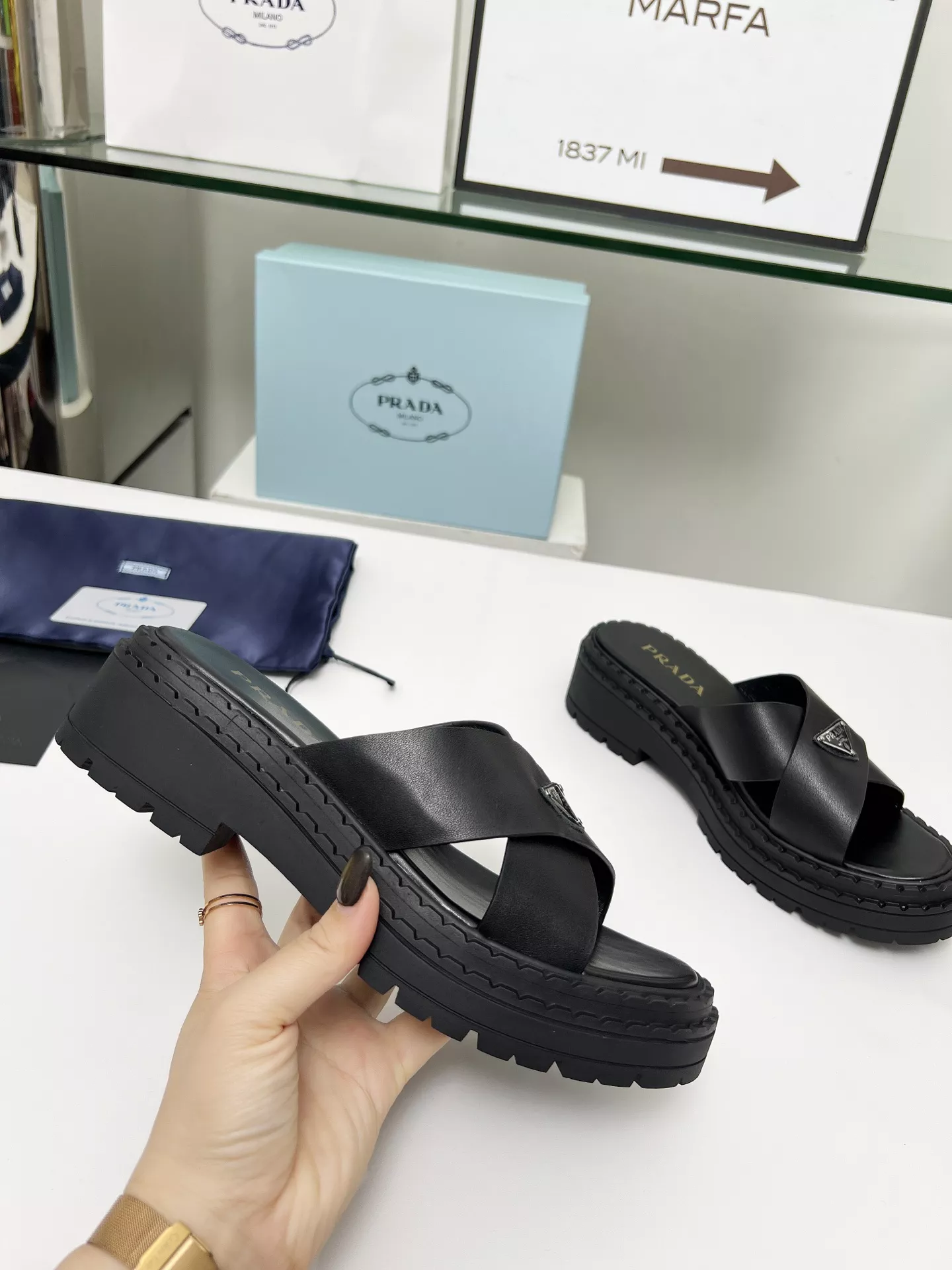 Cozy 1383 Prada Slippers For Women