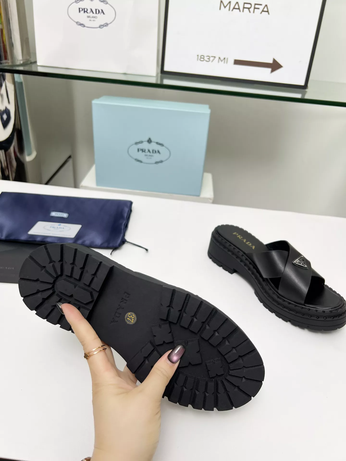 Cozy 1383 Prada Slippers For Women