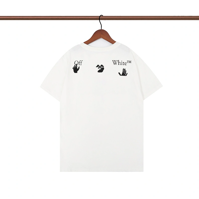 Cozy 1698 Off-White T-Shirts Short Sleeved For Unisex
