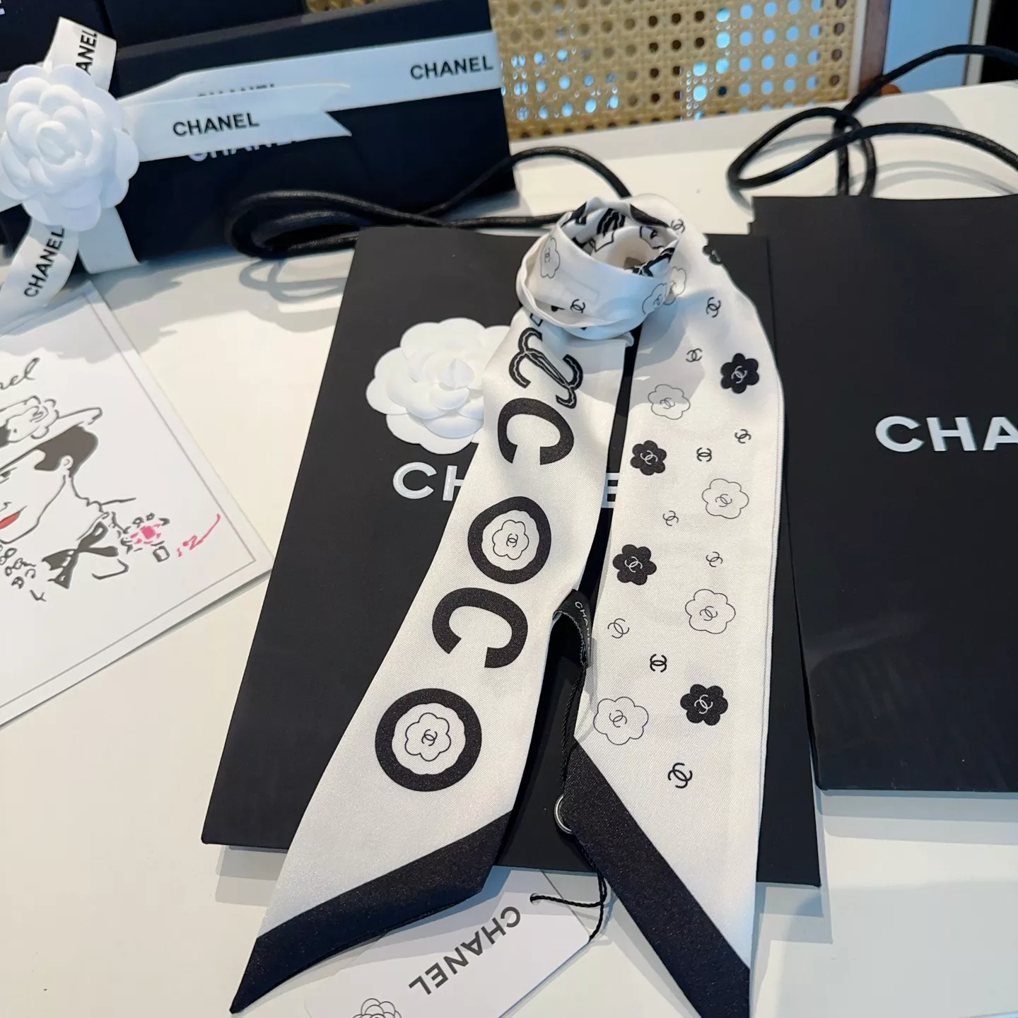 Cozy 2337 Chanel Silk Scarf
