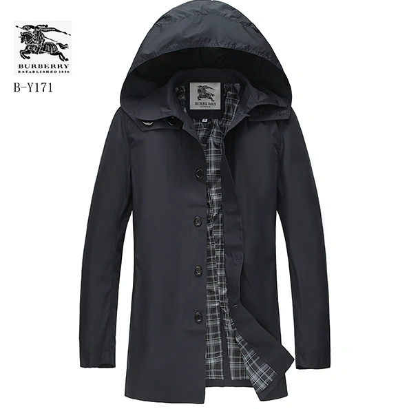 Cozy 2672 Burberry Trench Coat Long Sleeved For Men