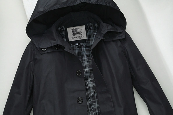 Cozy 2672 Burberry Trench Coat Long Sleeved For Men