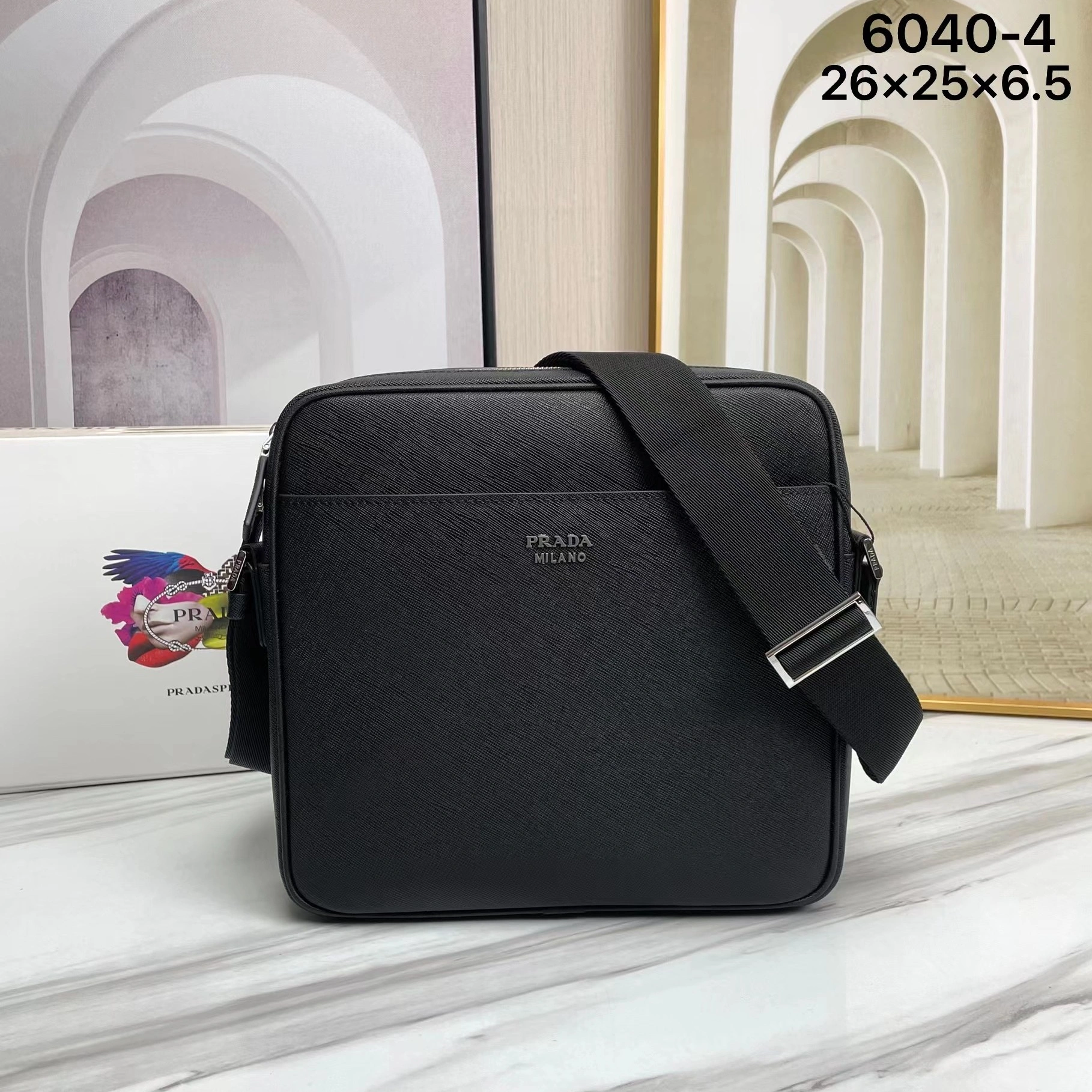 Cozy 2840 Prada AAA Man Messenger Bags