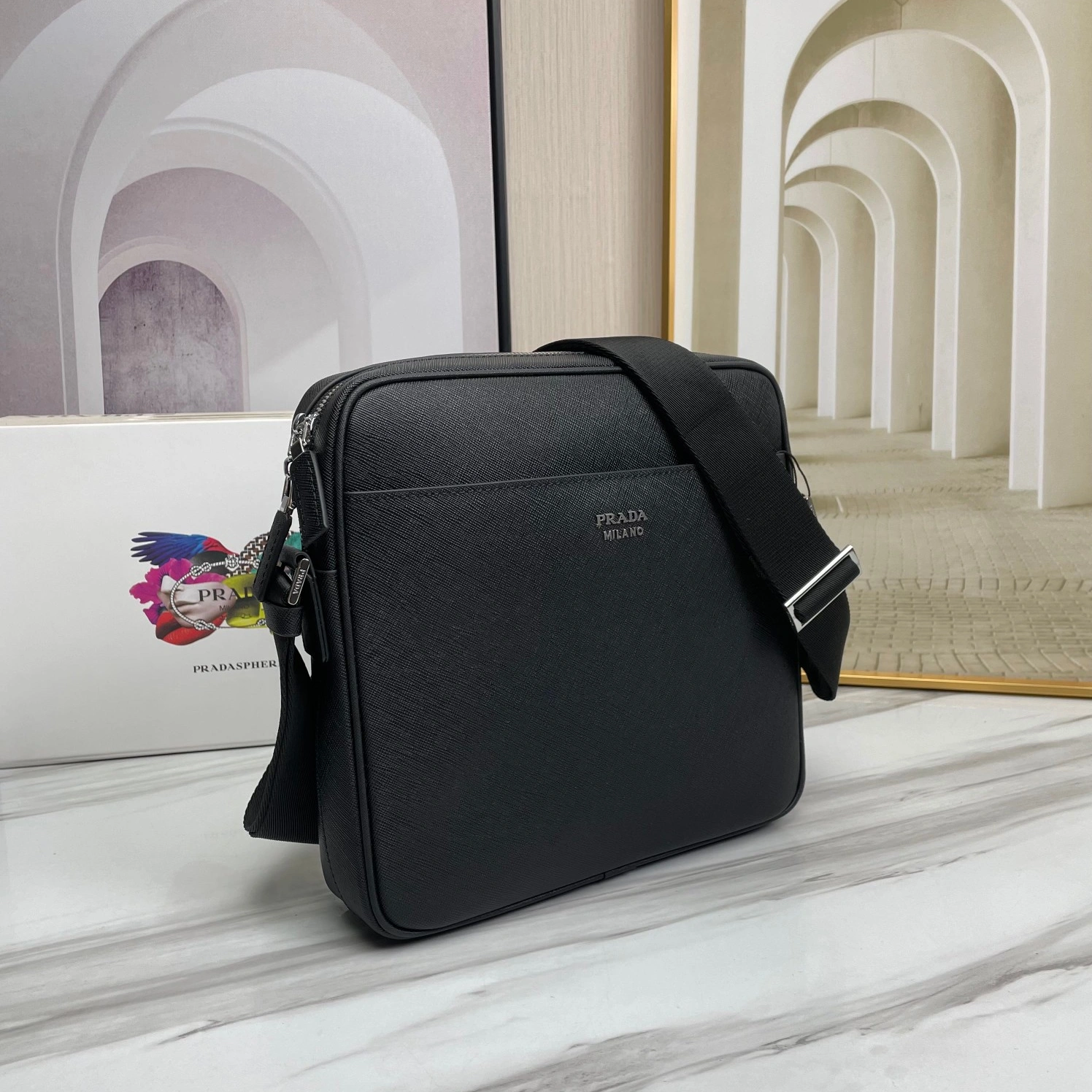 Cozy 2840 Prada AAA Man Messenger Bags