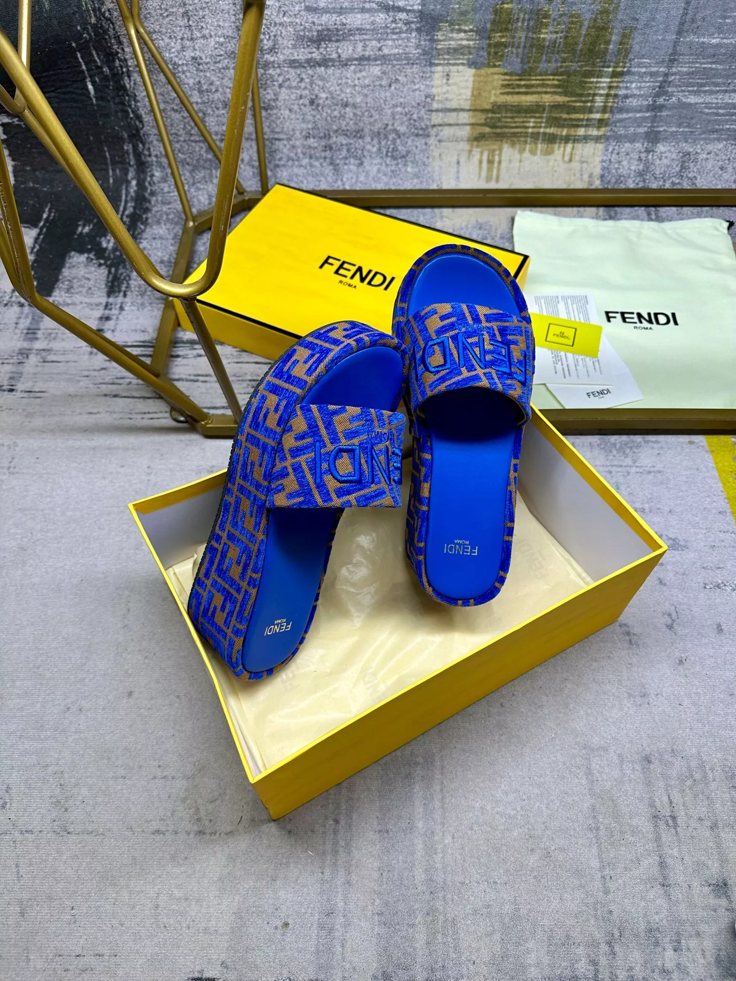Cozy 3090 Fendi Slippers For Women