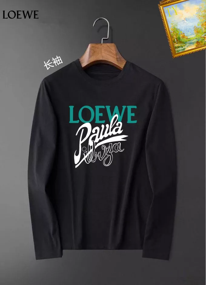 Cozy 3685 LOEWE T-Shirts Long Sleeved For Unisex