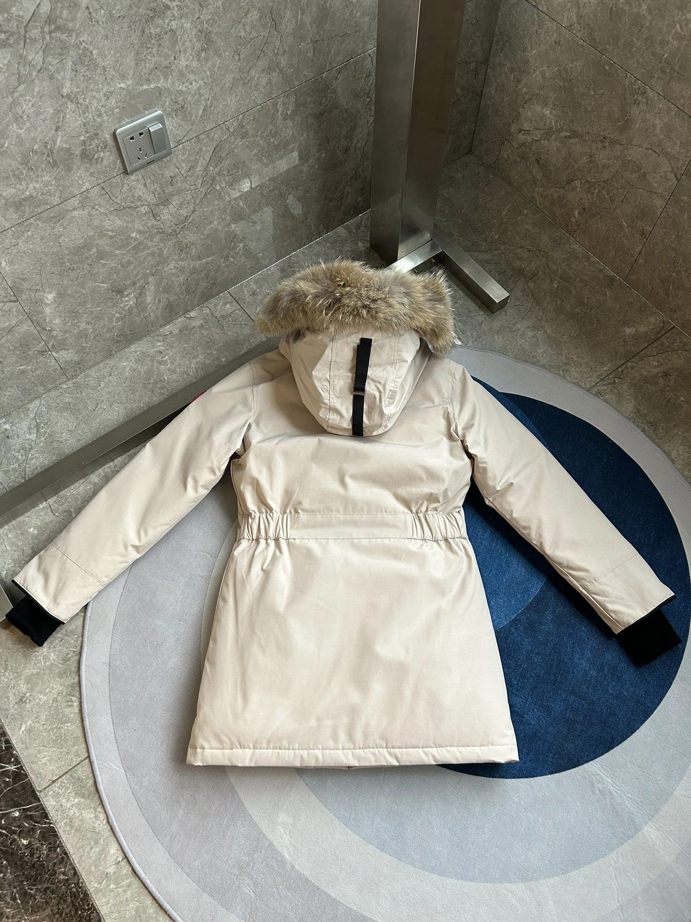 Cozy 377 Canada Goose Down Feather Coat Long Sleeved For Women