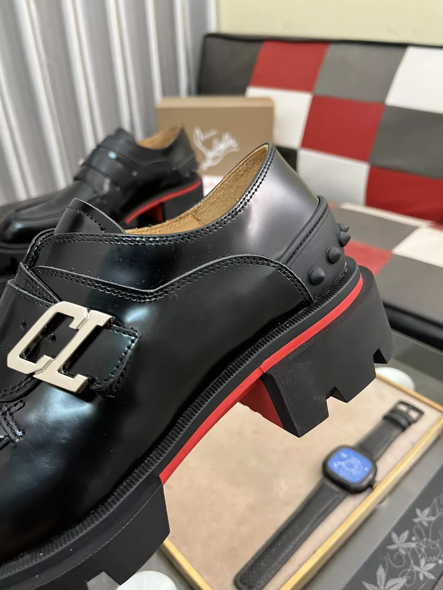 Cozy 3787 Christian Louboutin Leather Shoes For Men