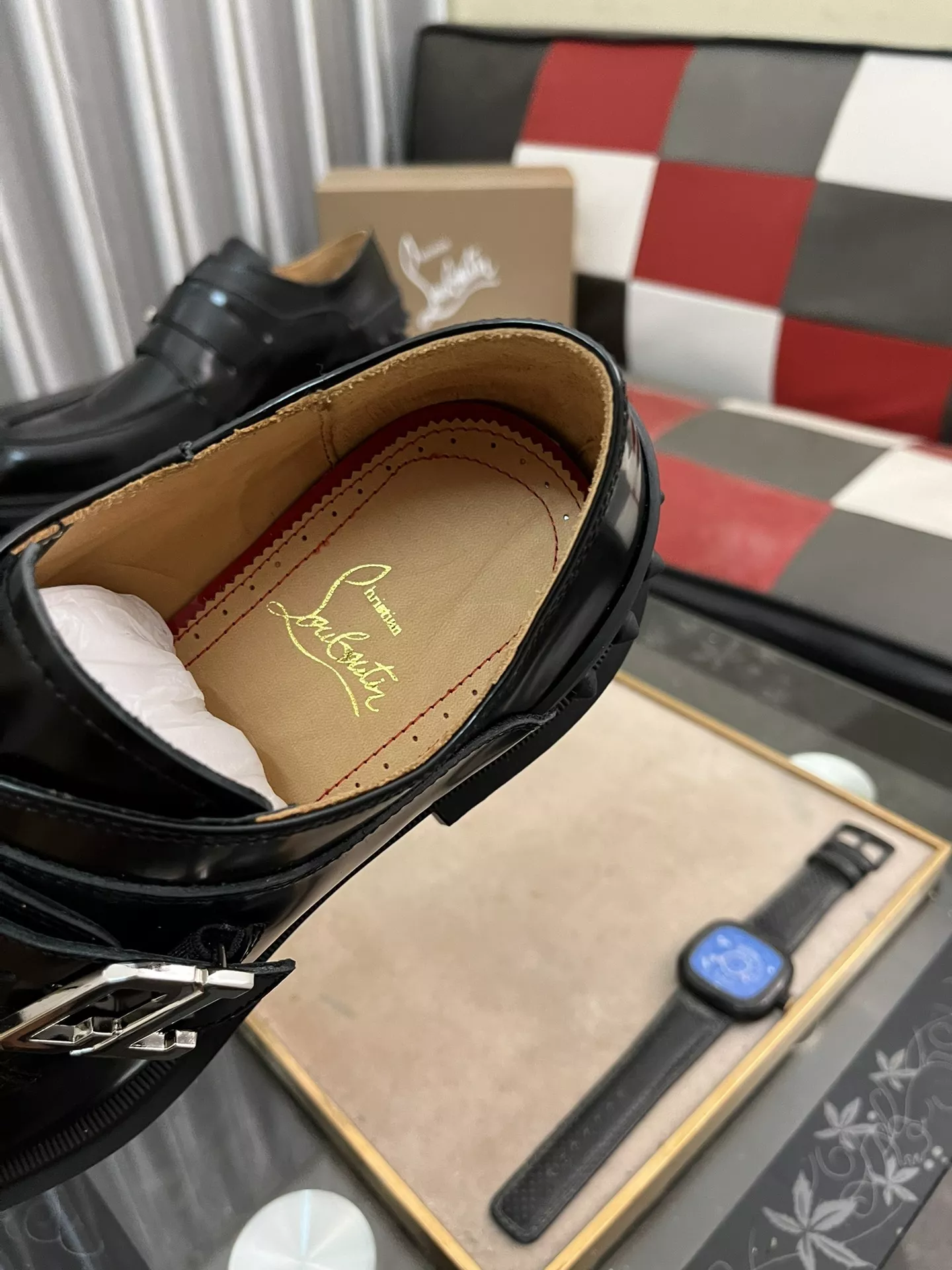 Cozy 3787 Christian Louboutin Leather Shoes For Men