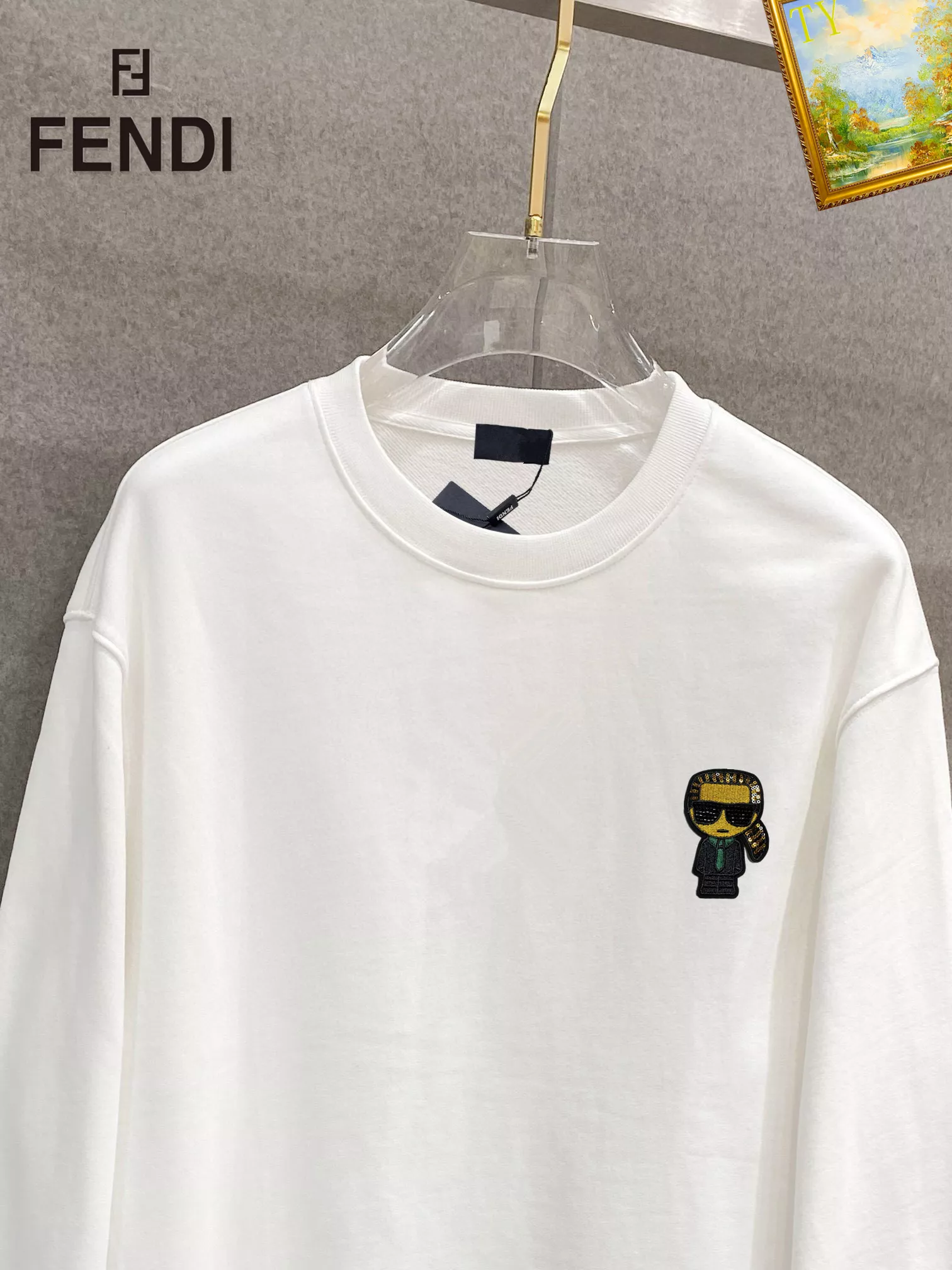 Cozy 4387 Fendi Hoodies Long Sleeved For Men