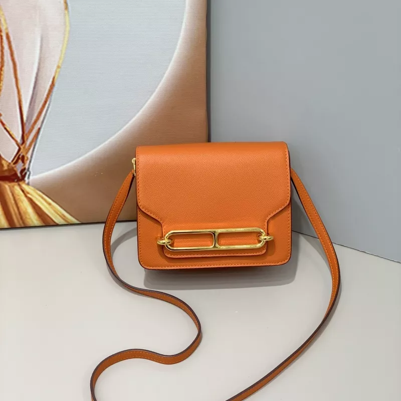 Cozy 447 Hermes AAA Quality Messenger Bags In Gold For Women