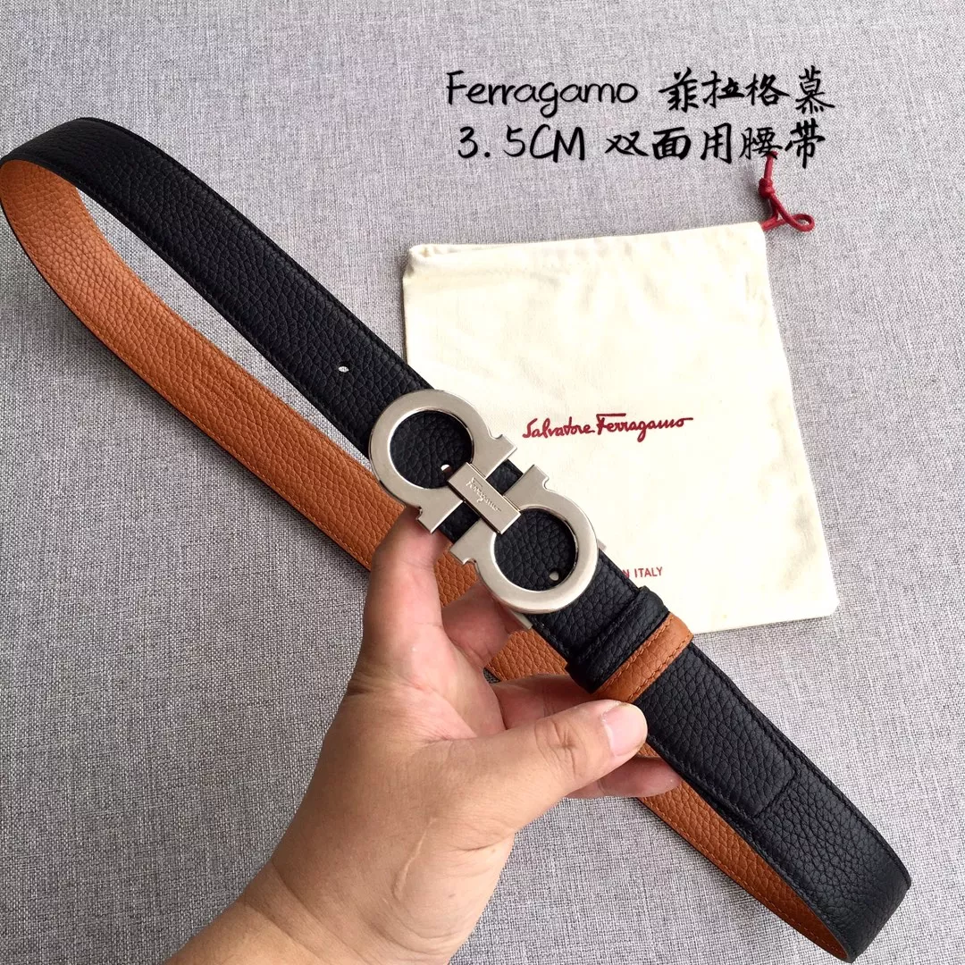 Cozy 4528 Salvatore Ferragamo AAA Quality Belts In 3.5cm For Men
