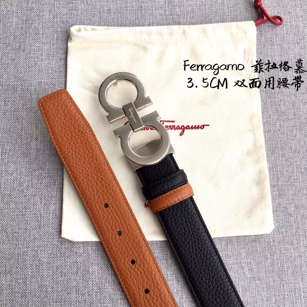 Cozy 4528 Salvatore Ferragamo AAA Quality Belts In 3.5cm For Men