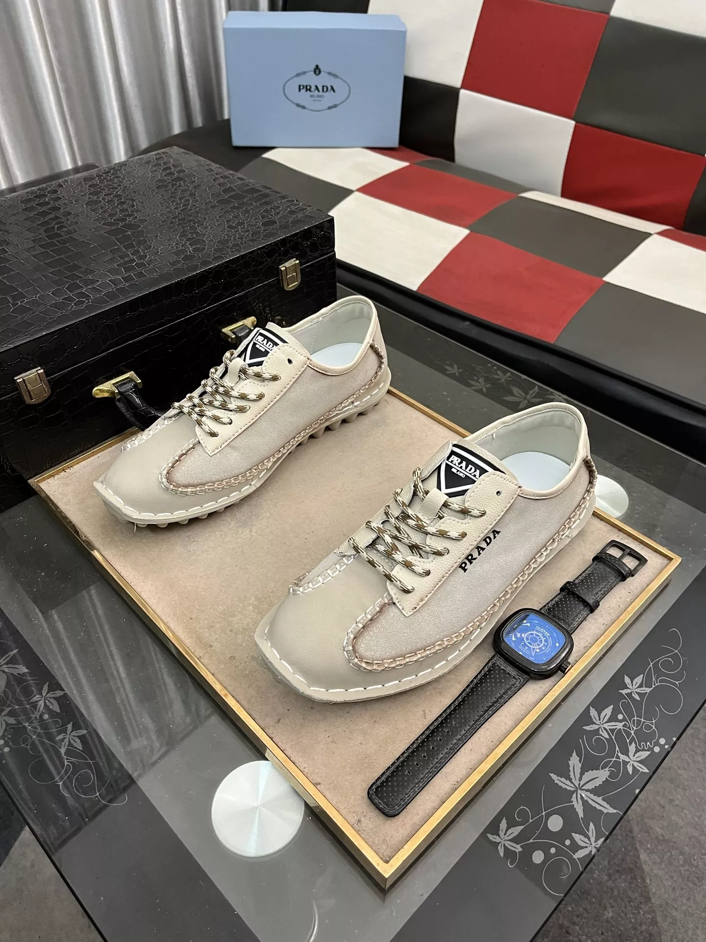 Cozy 4543 Prada Casual Shoes For Men