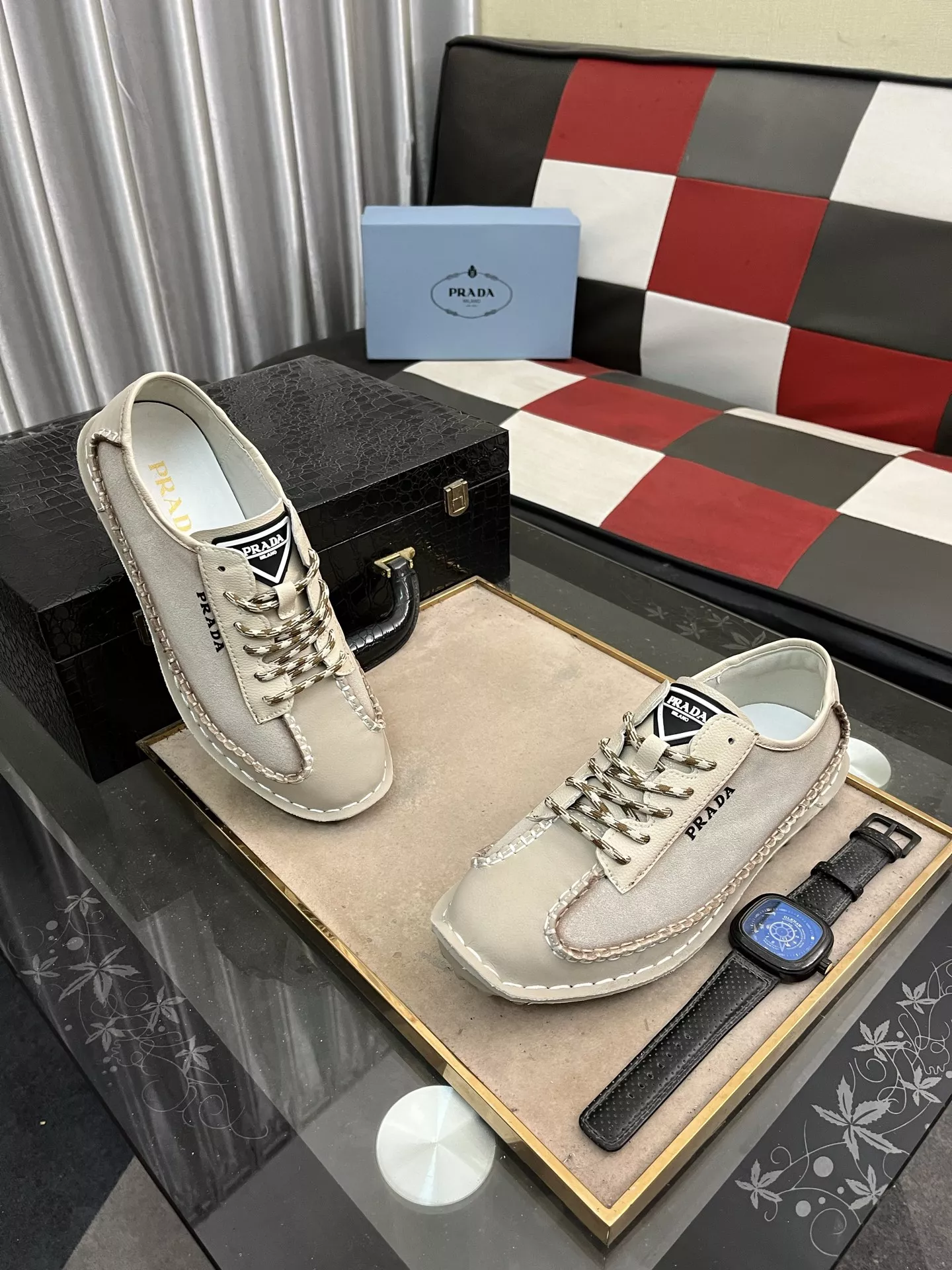 Cozy 4543 Prada Casual Shoes For Men