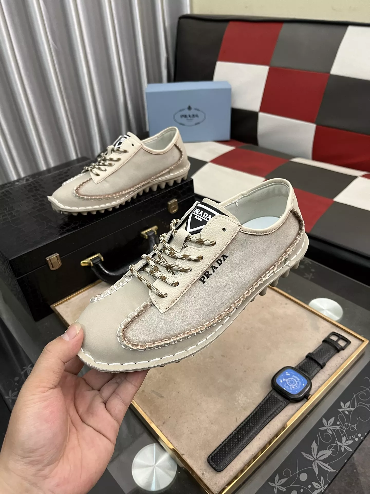 Cozy 4543 Prada Casual Shoes For Men