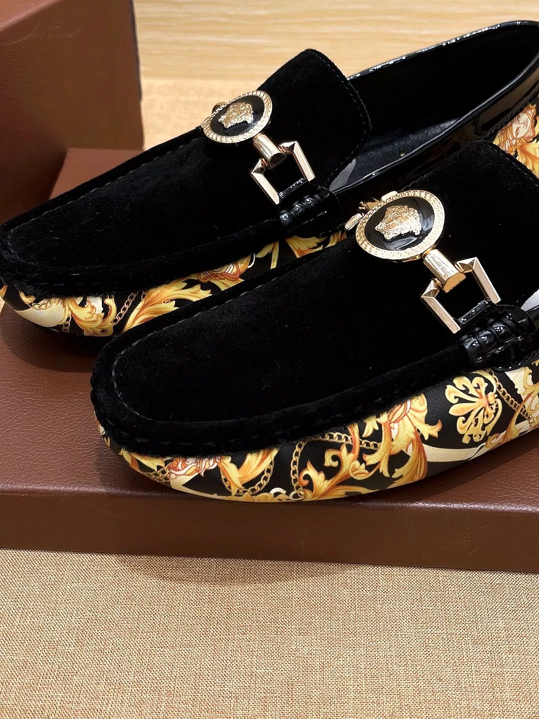 Cozy 4733 Versace Leather Shoes For Men
