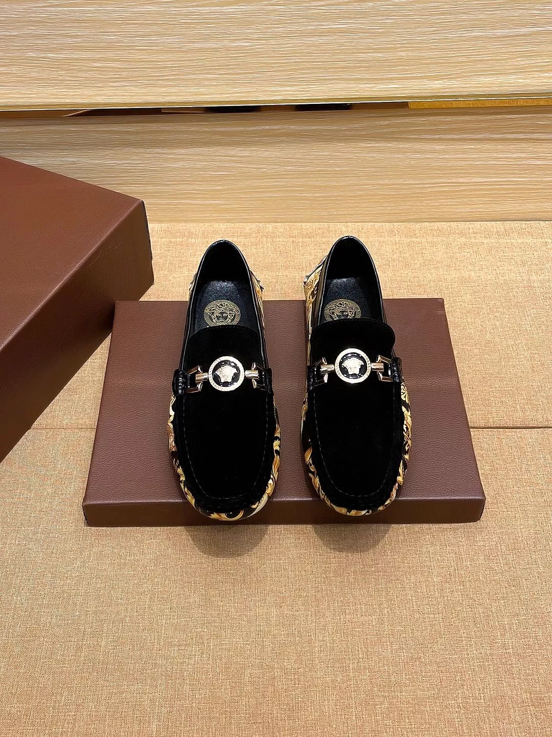 Cozy 4733 Versace Leather Shoes For Men