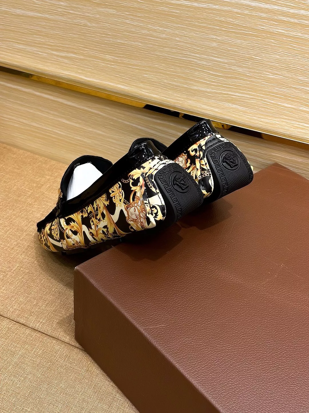 Cozy 4733 Versace Leather Shoes For Men